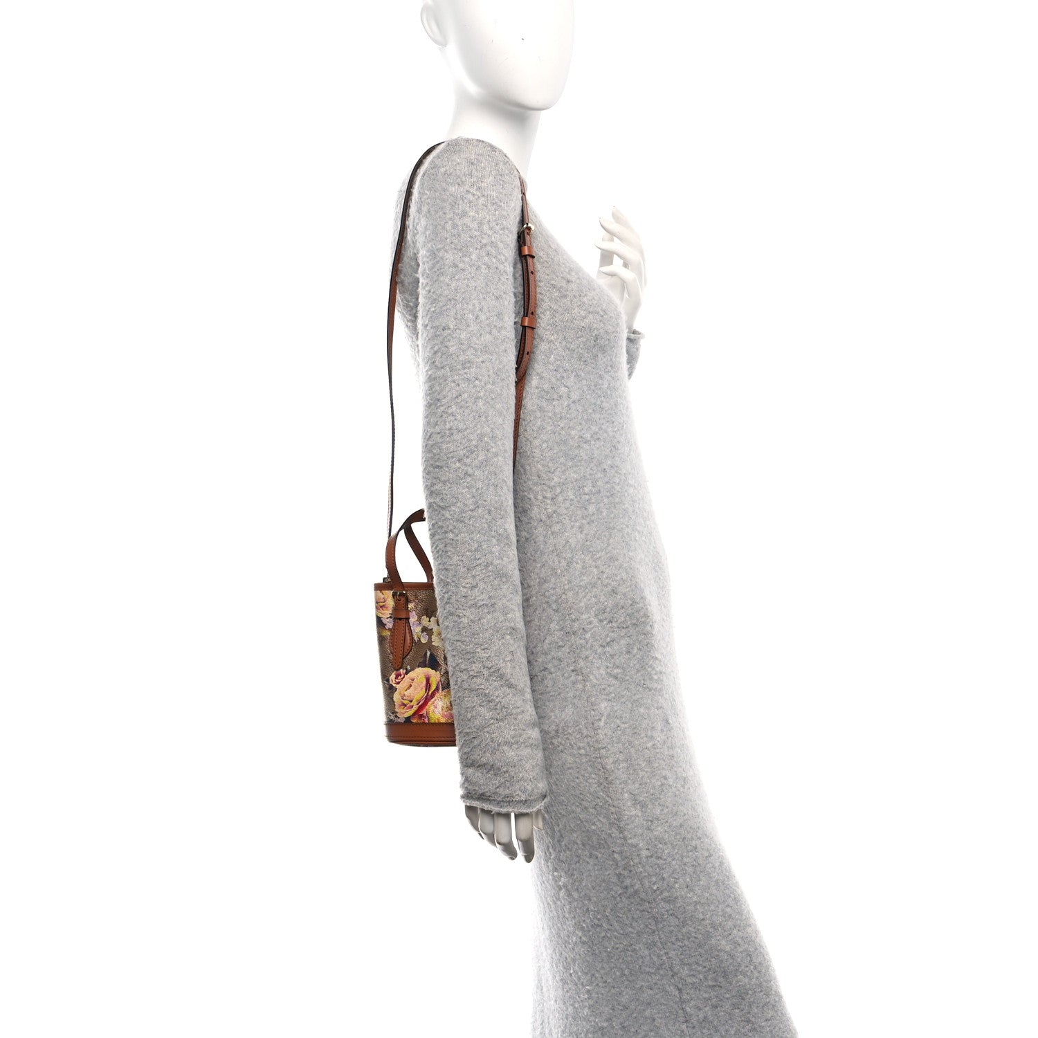 Metallic Monogram LV Garden Nano Bucket Bag Gold