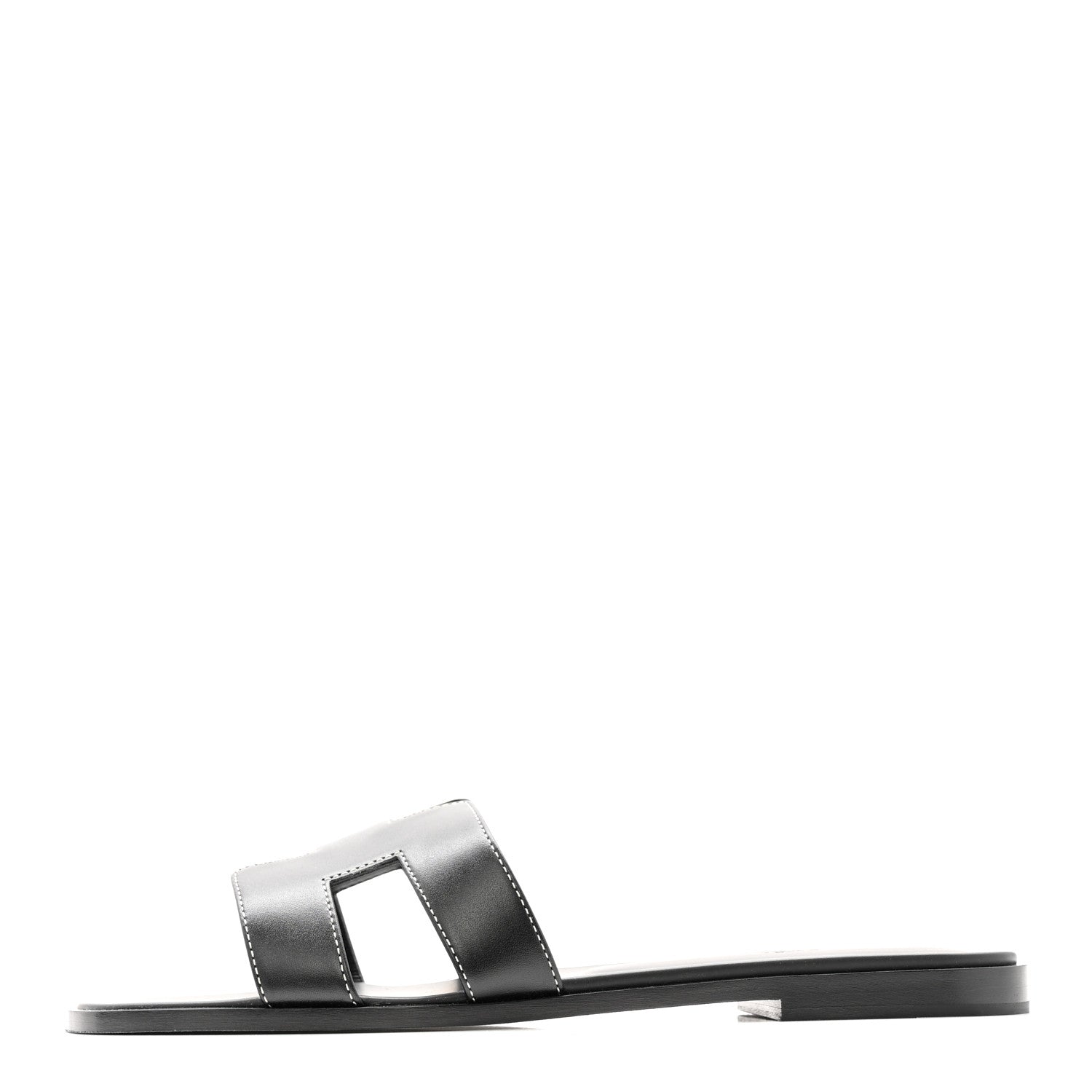 Box Calfskin Oran Sandals 40 Black