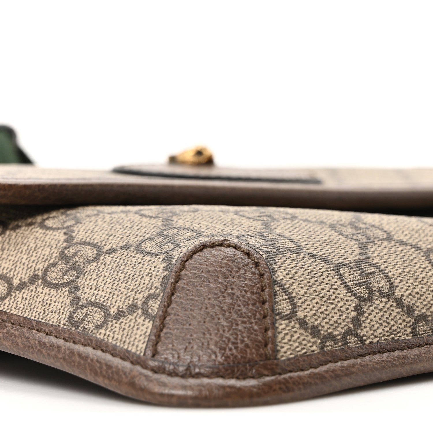 GG Supreme Monogram Neo Vintage Web Belt Bag Brown