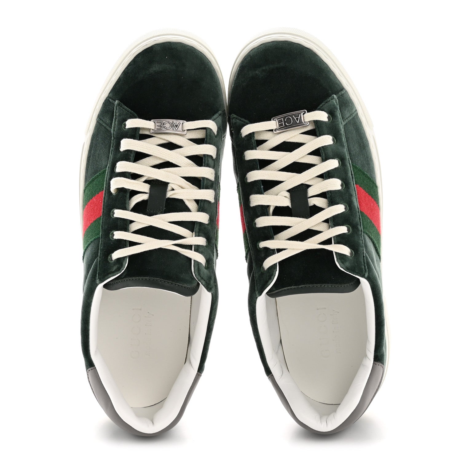 Velvet Web Mens Ace Sneakers 8 Green Red