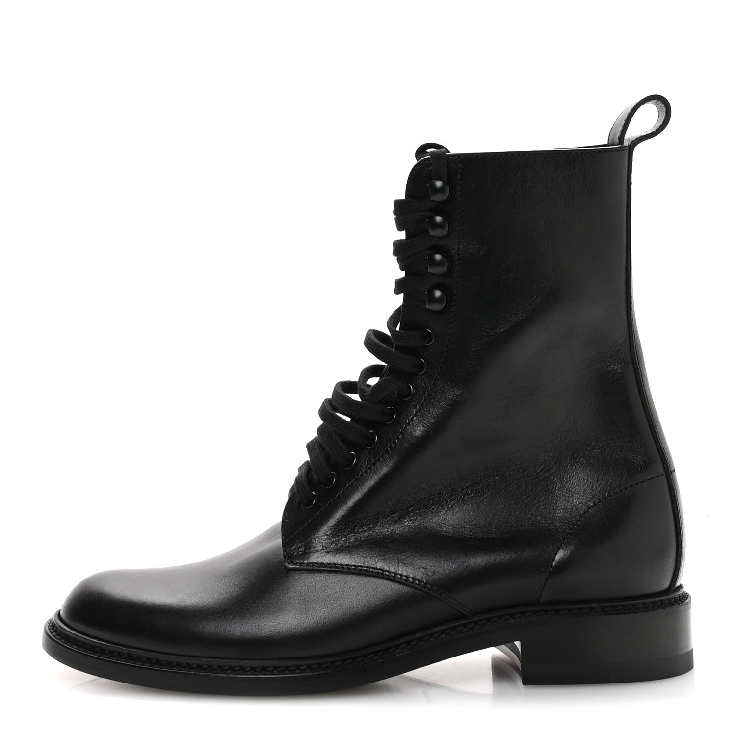 Stalker Lambskin Mens Army 20 Lace Up Boots 40 Black