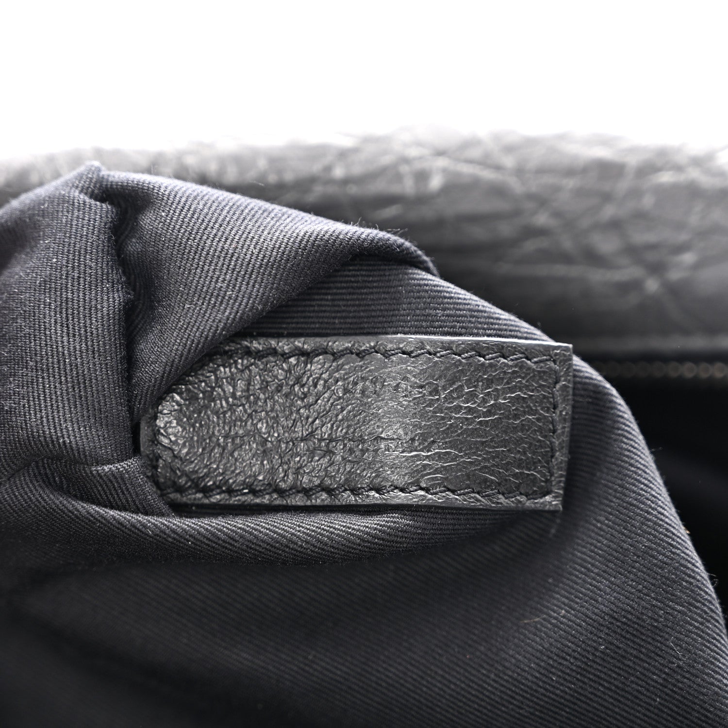 Crinkled Calfskin Matelasse Monogram Medium Niki Chain Satchel Fog