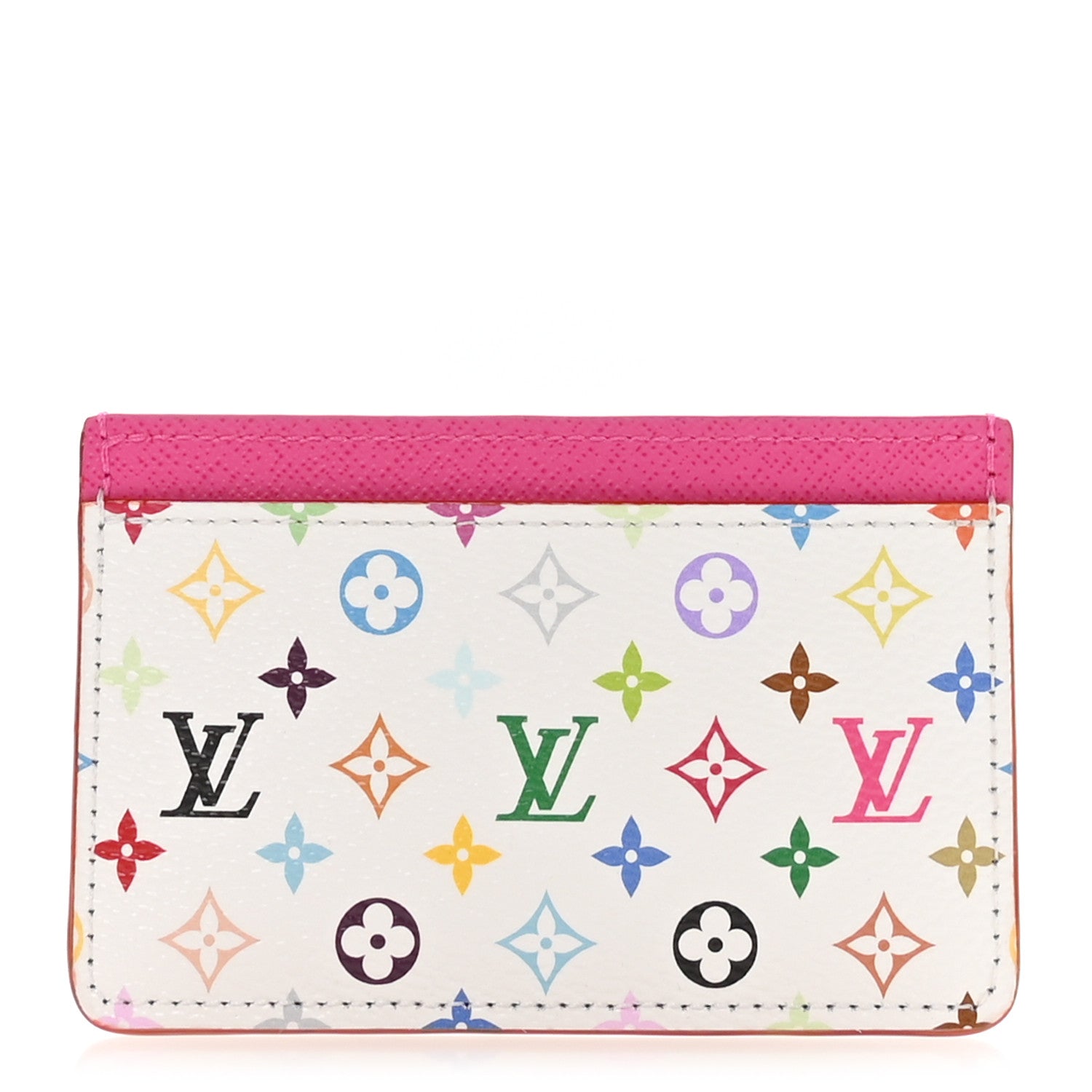 LV X TM Monogram Multicolor Card Holder Kawaii Pink