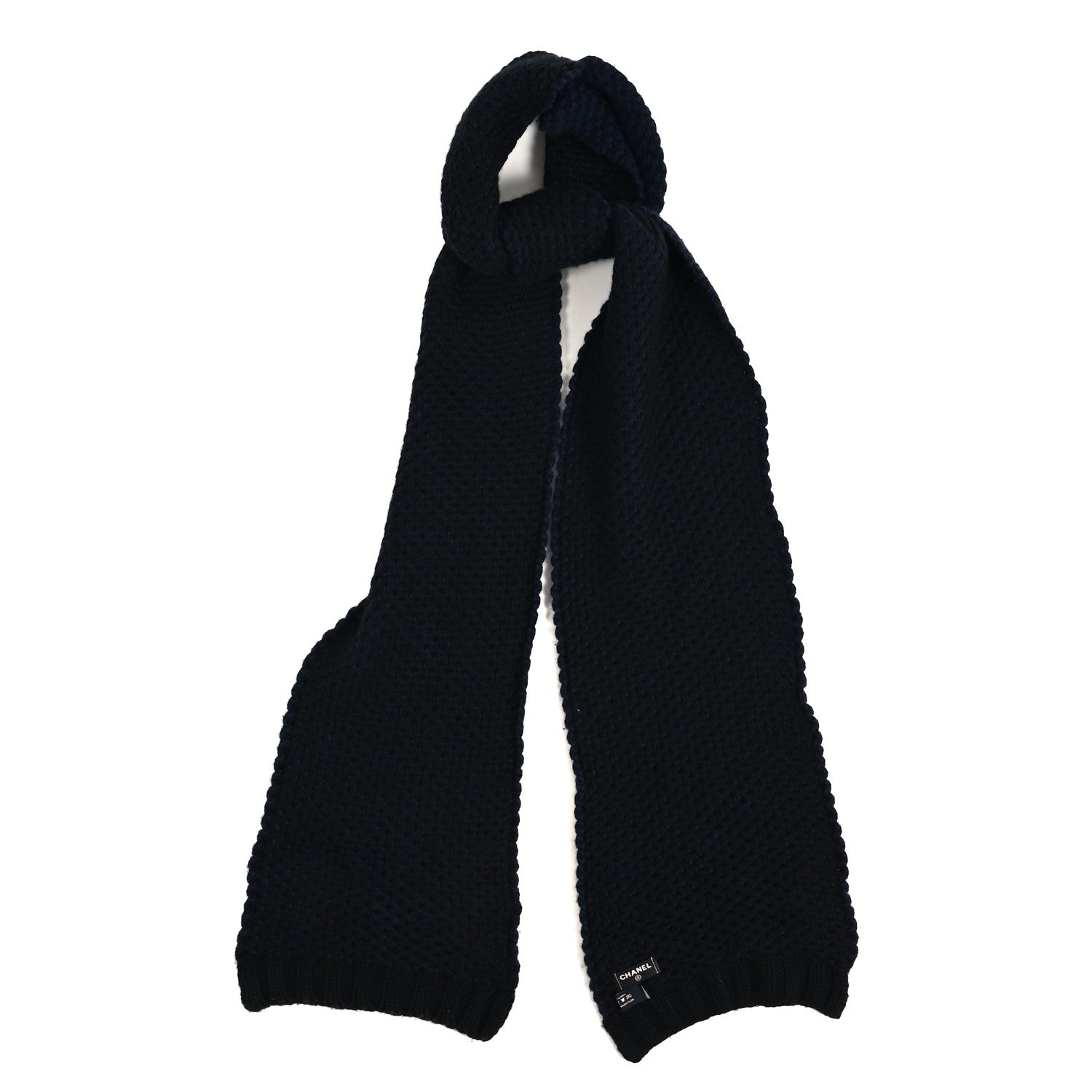 Cashmere CC Logo Shooting Star Scarf Blue Black
