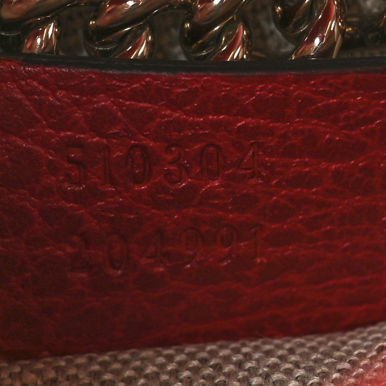 Dollar Calfskin Small Interlocking G Shoulder Bag Red