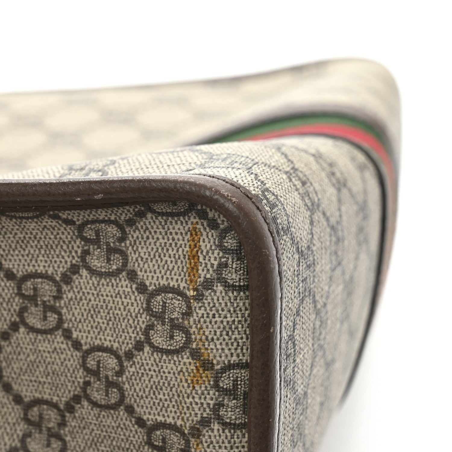 GG Supreme Monogram Web Ophidia GG Toiletry Case Beige New Acero