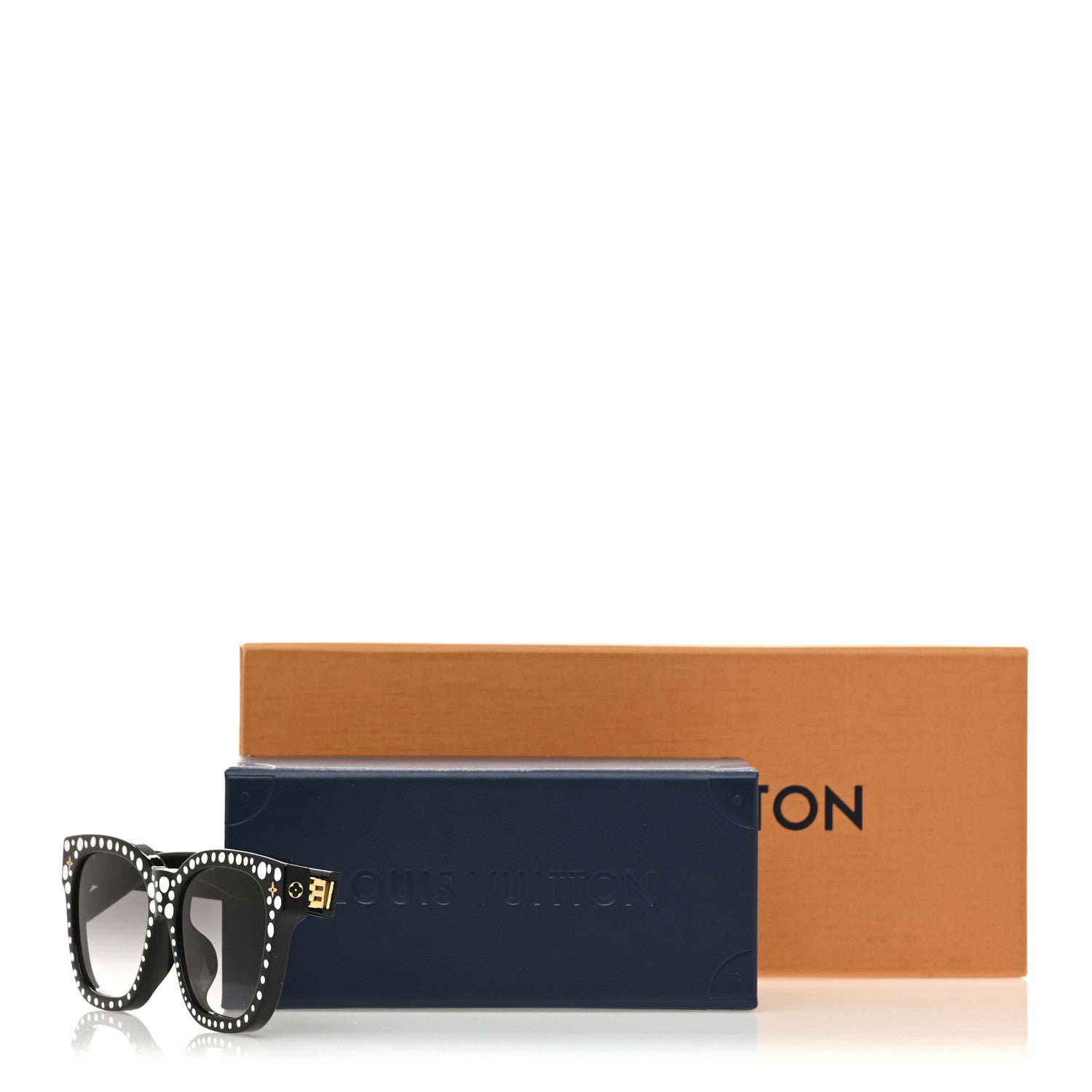 LV X YK Acetate Painted Dots Sunglasses Z1902W Black White