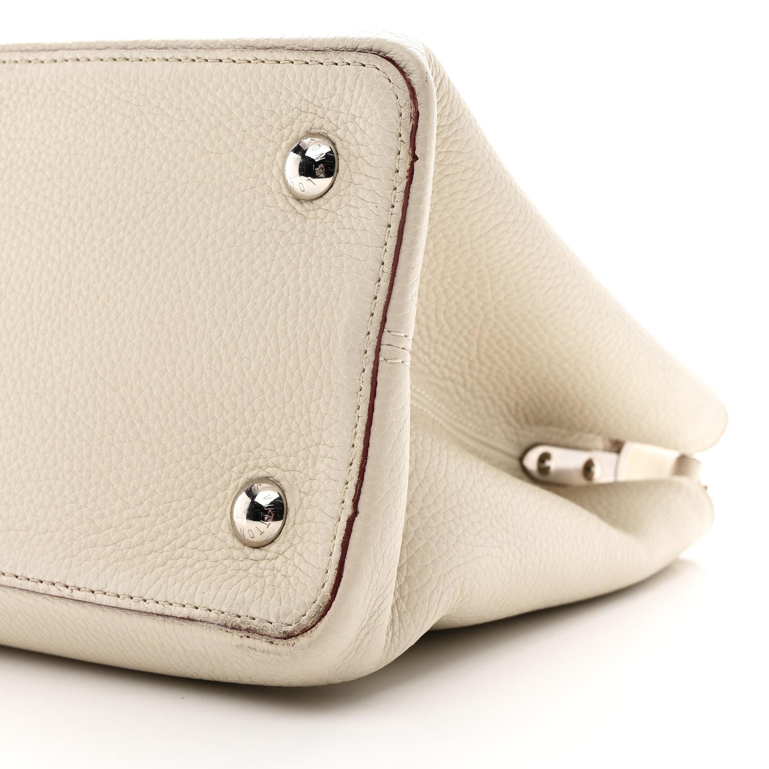 Taurillon Capucines MM Blanc Casse
