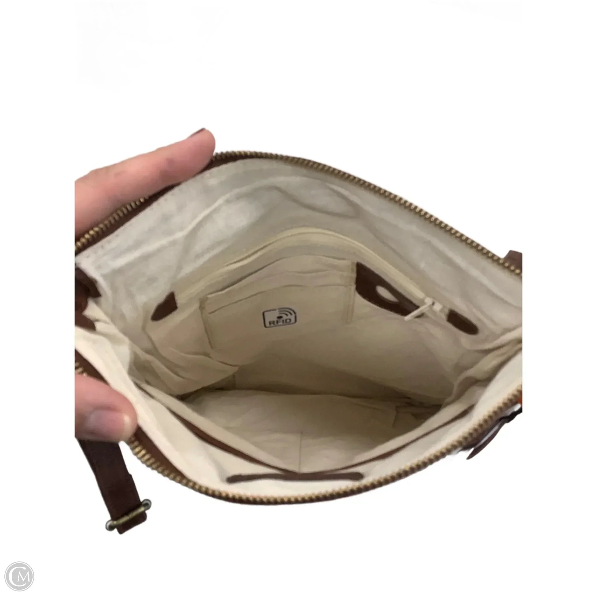 Crossbody Leather By Clothes Mentor, Size: Medium