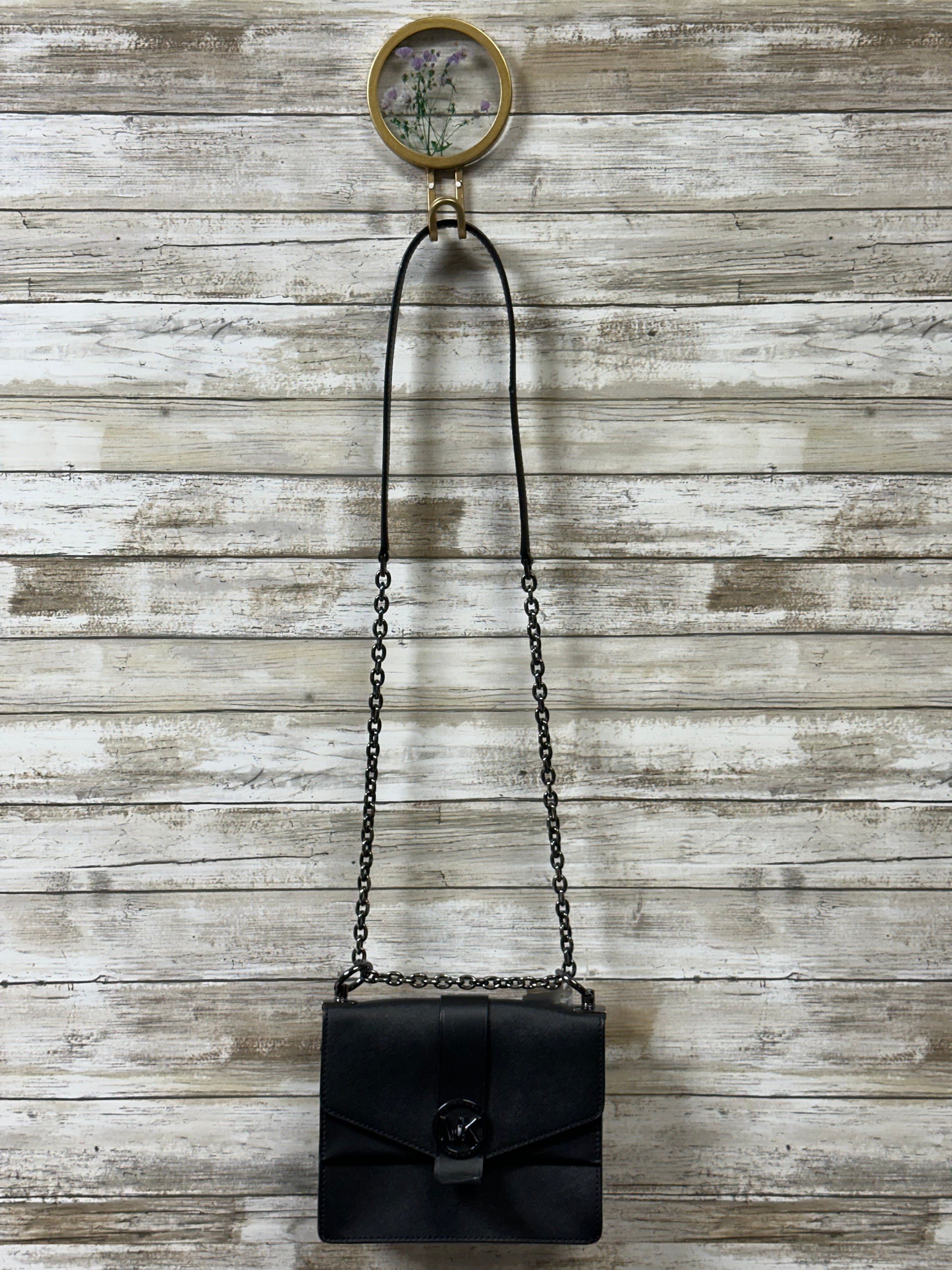 Crossbody Designer By Michael Kors In Black, Size:Small