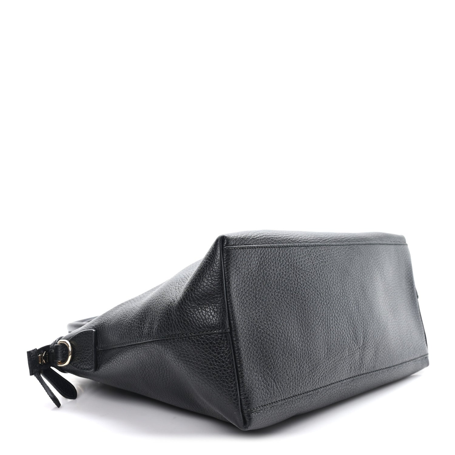 Dollar Calfskin GG Charm Dome Satchel Black