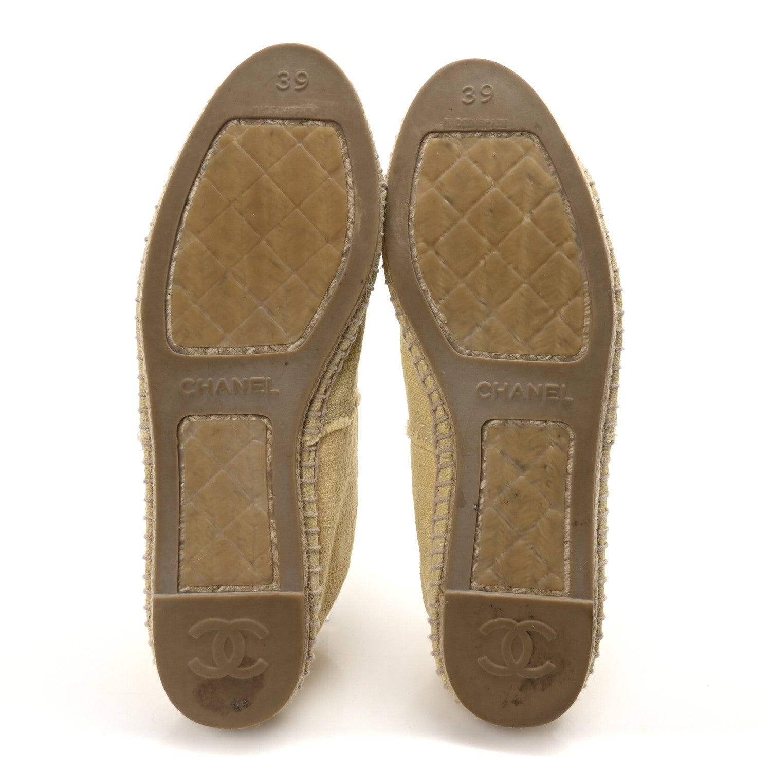 Tweed CC Espadrilles 39 Yellow
