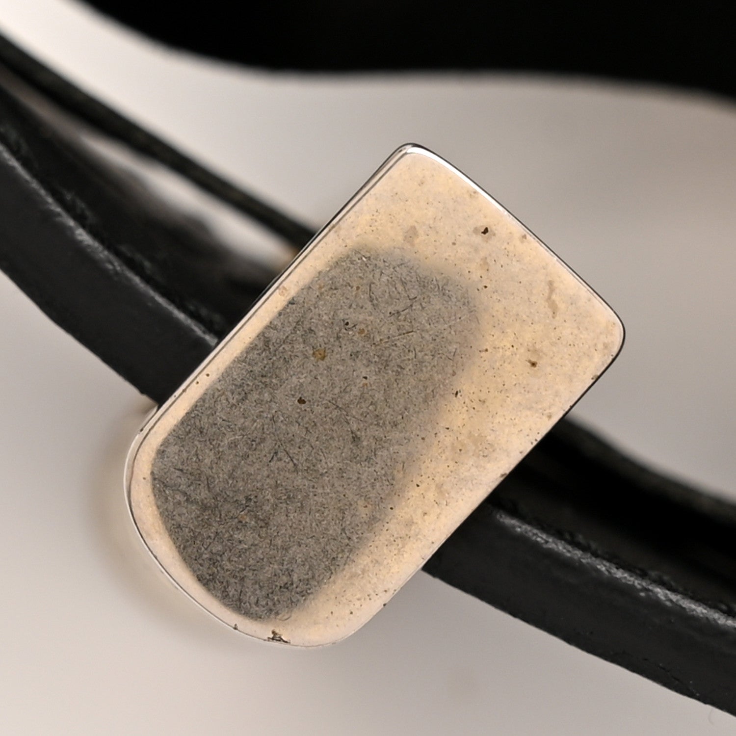Moon Calfskin Torchon Double G 70 28 Belt Black