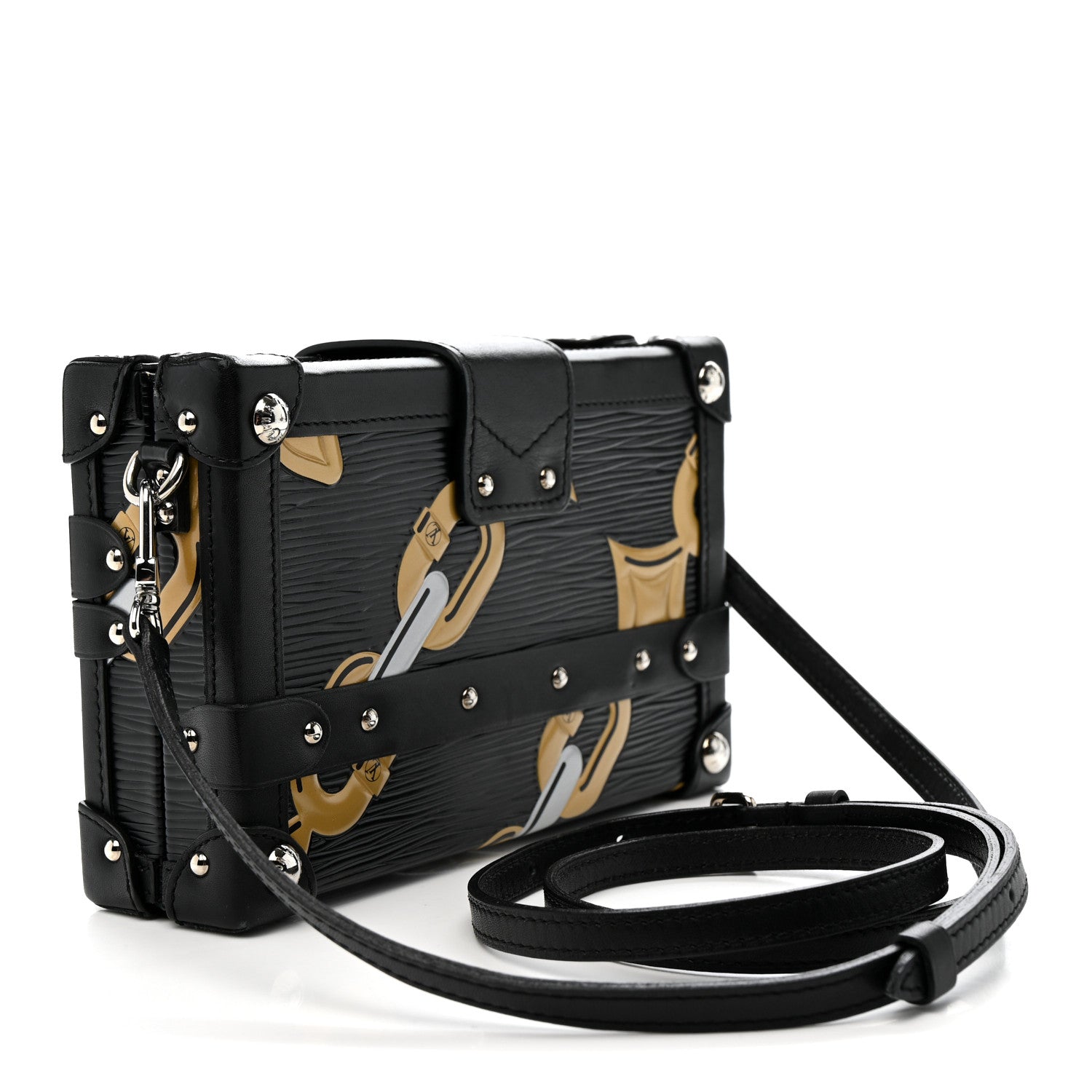 Epi Chain Flower Petite Malle Black