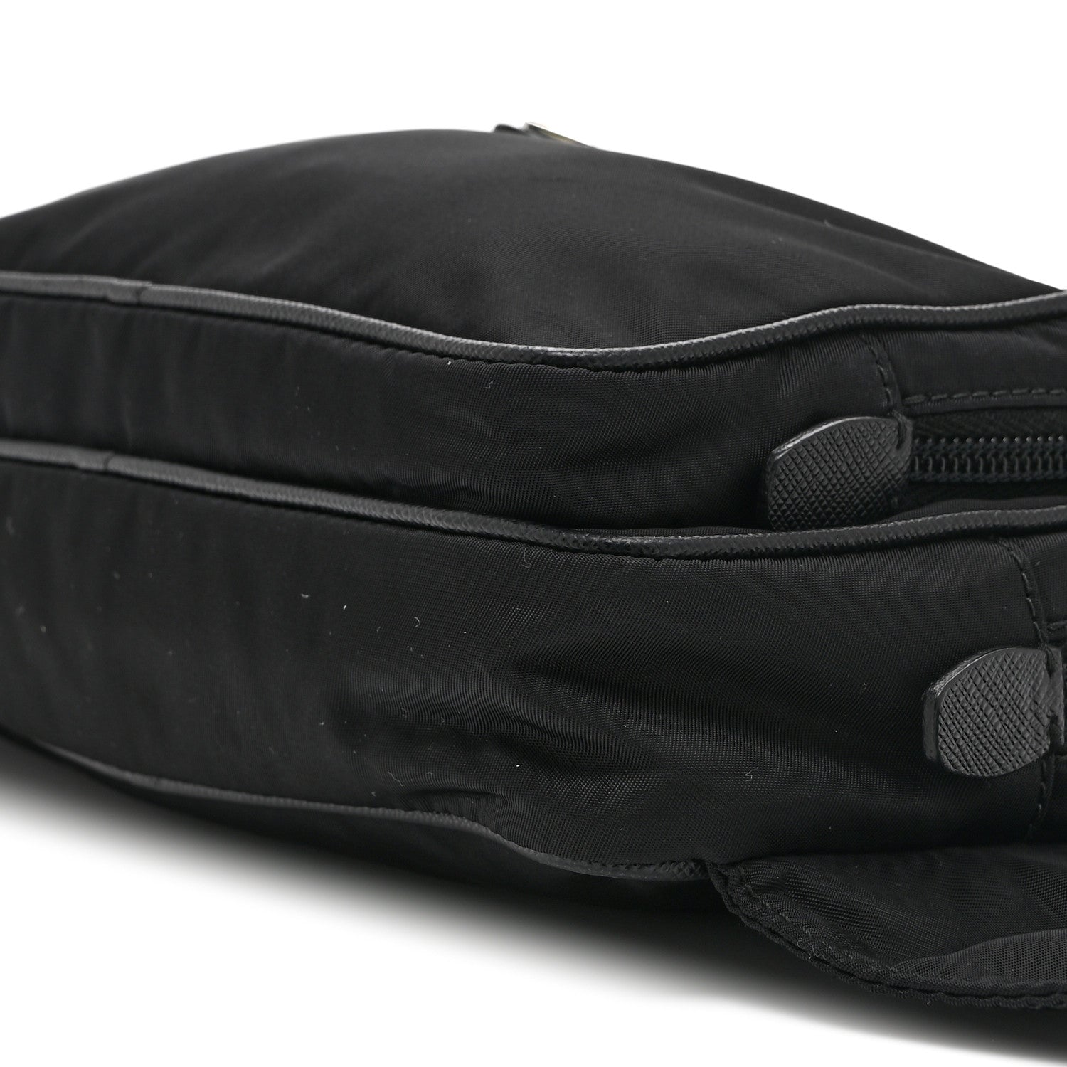 Re-Nylon Saffiano Belt Bag L Black