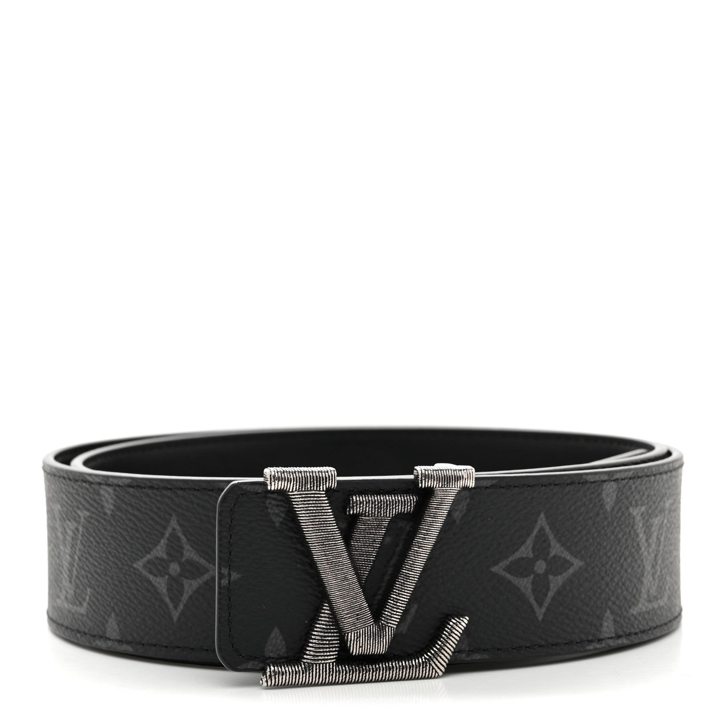 Monogram Eclipse 40mm LV Stitch Reversible Belt 90 36 90 36 Black