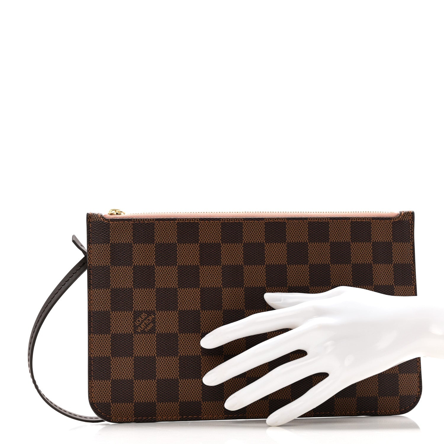 Damier Ebene Neverfull MM GM Pochette Rose Ballerine