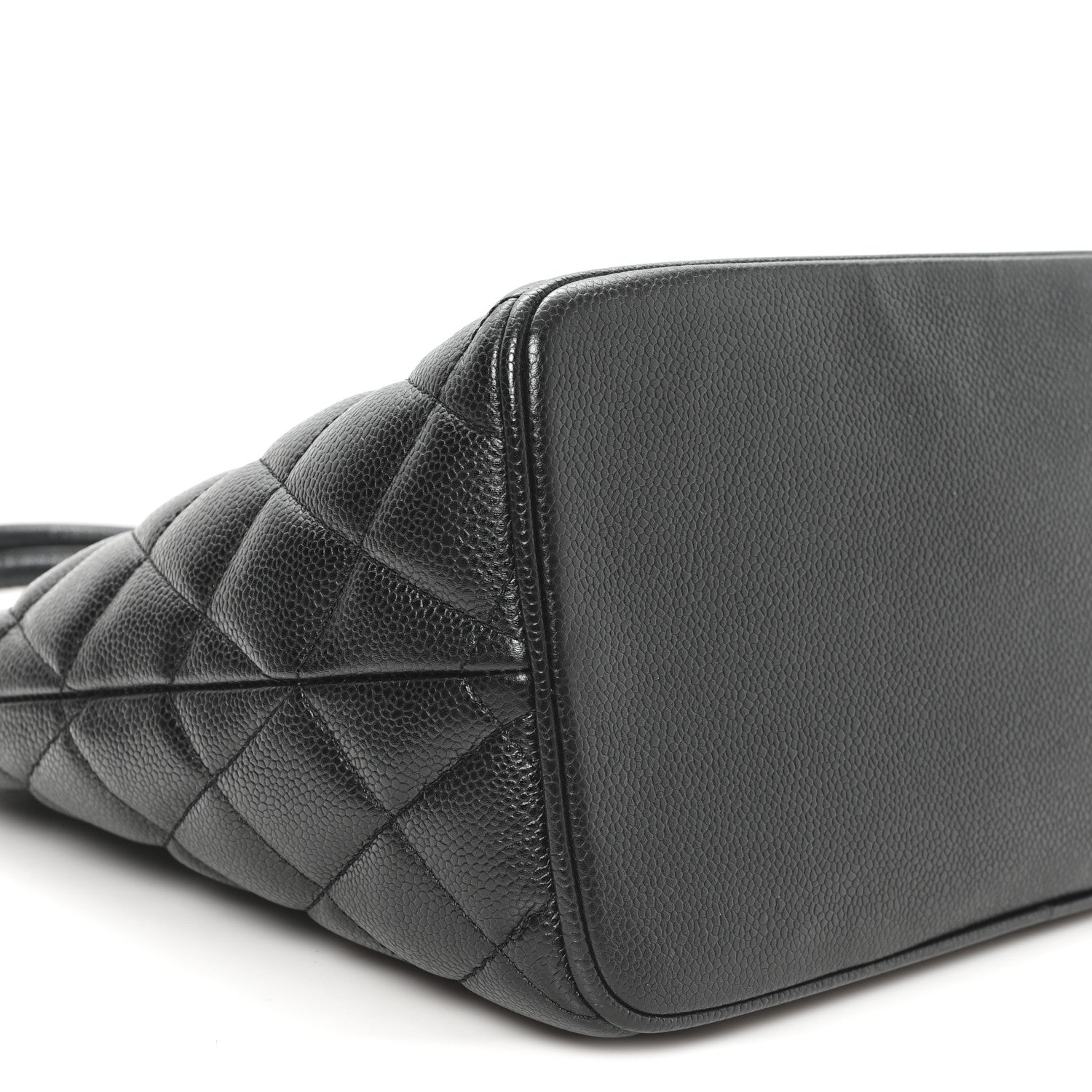 Caviar Quilted Medallion Tote Black