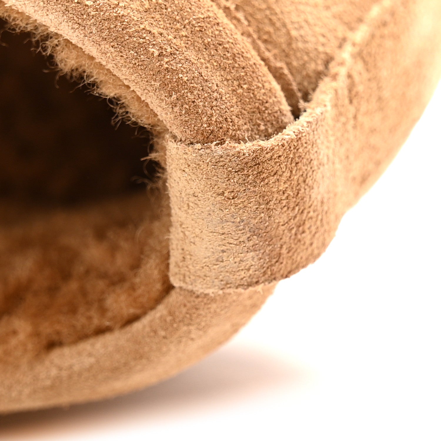 Suede Calfskin CC Loafers 38.5 Dark Beige