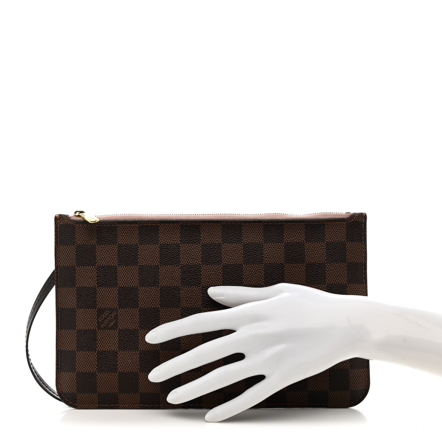 Damier Ebene Neverfull MM GM Pochette Rose Ballerine