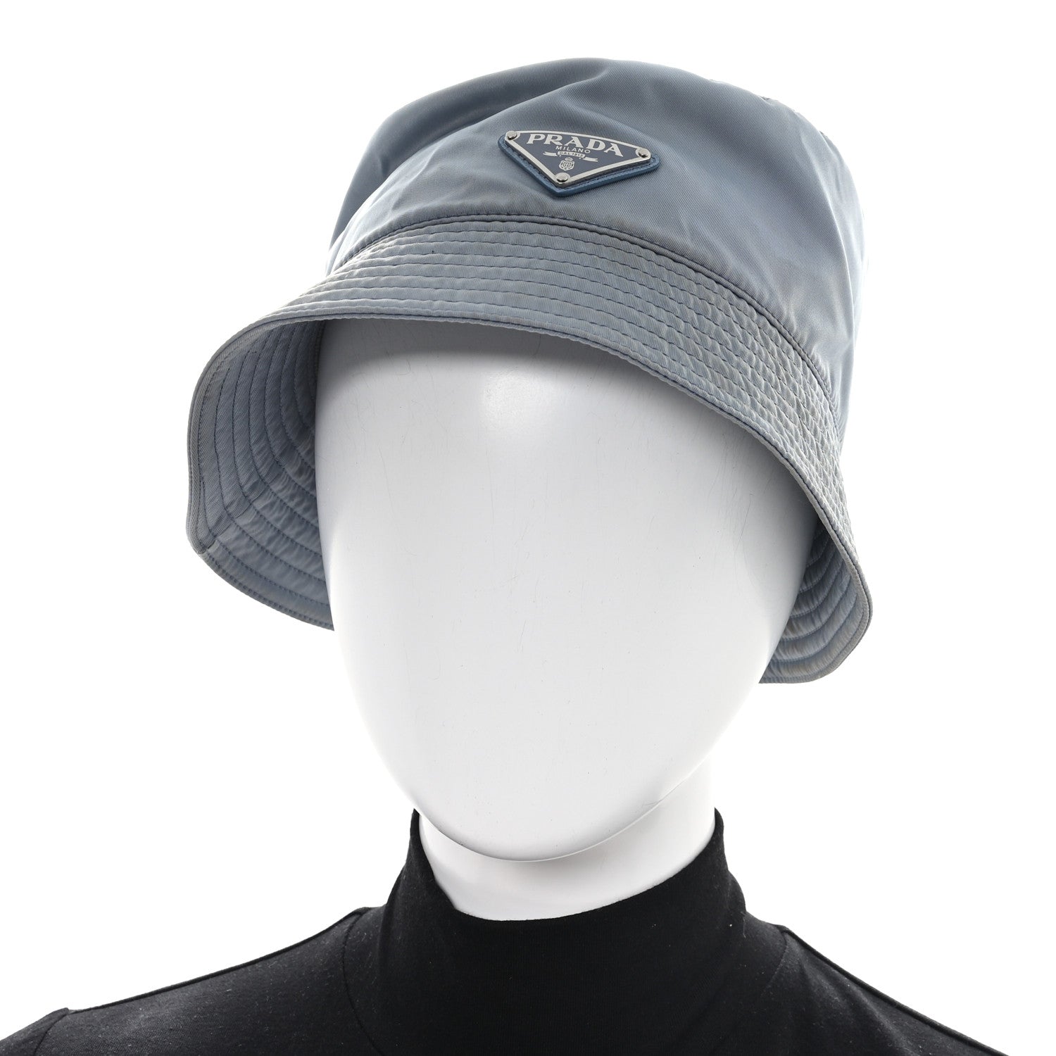 Re-Nylon Metal Triangle Logo Womens Bucket Hat Astrale