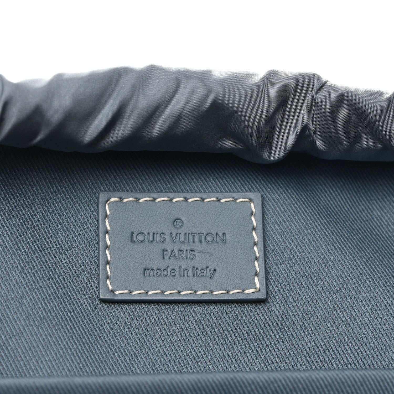 Monogram Denim Washed 3D Montsouris Backpack Blue
