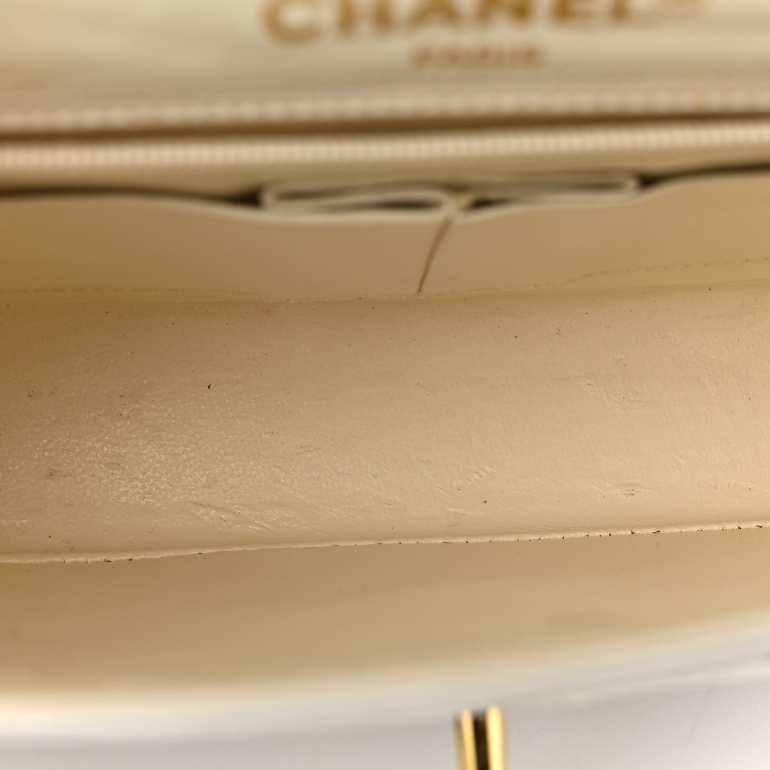 Lambskin Quilted Small Flap White