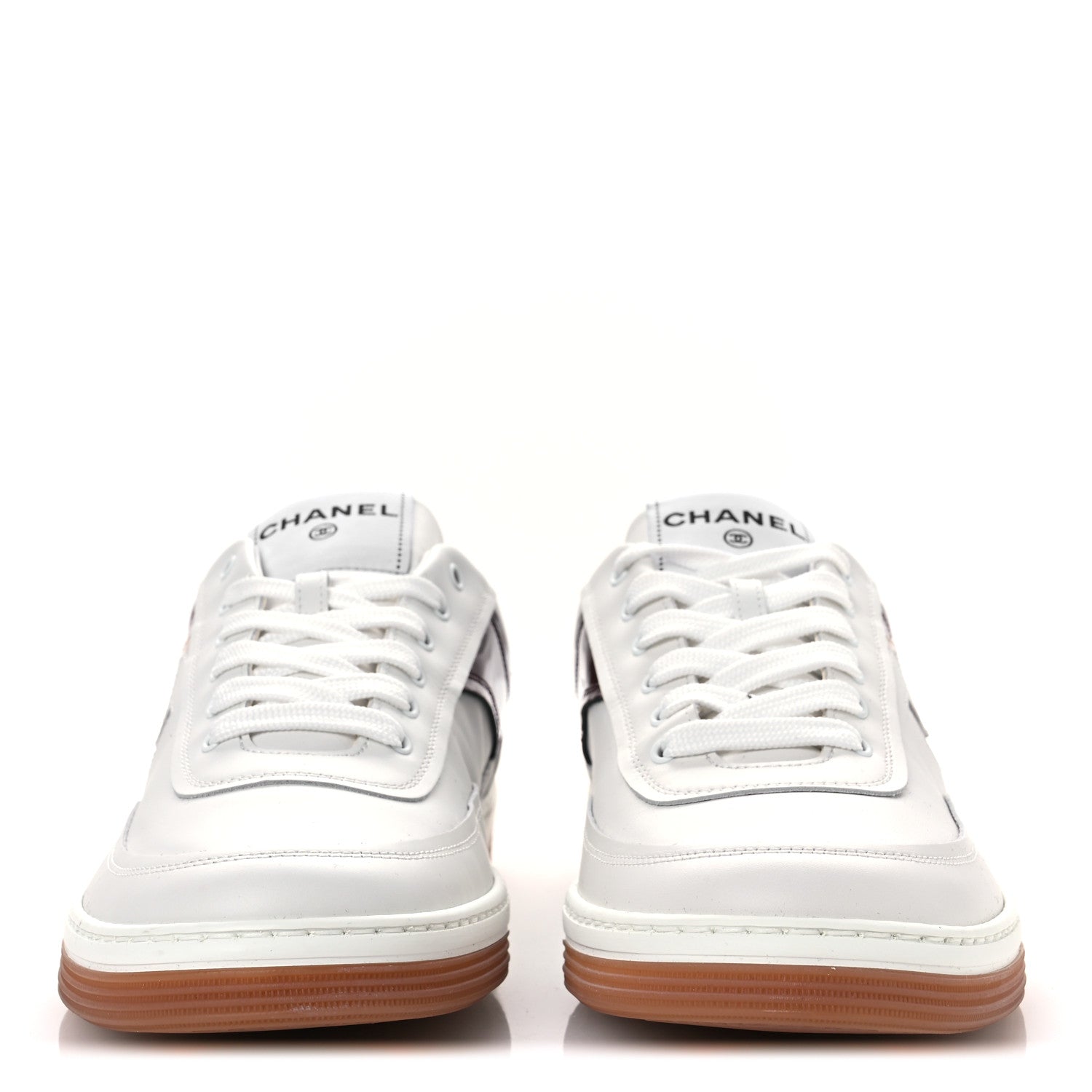 Calfskin Patent Calfskin Mens CC Sneakers 41 White Pink Red