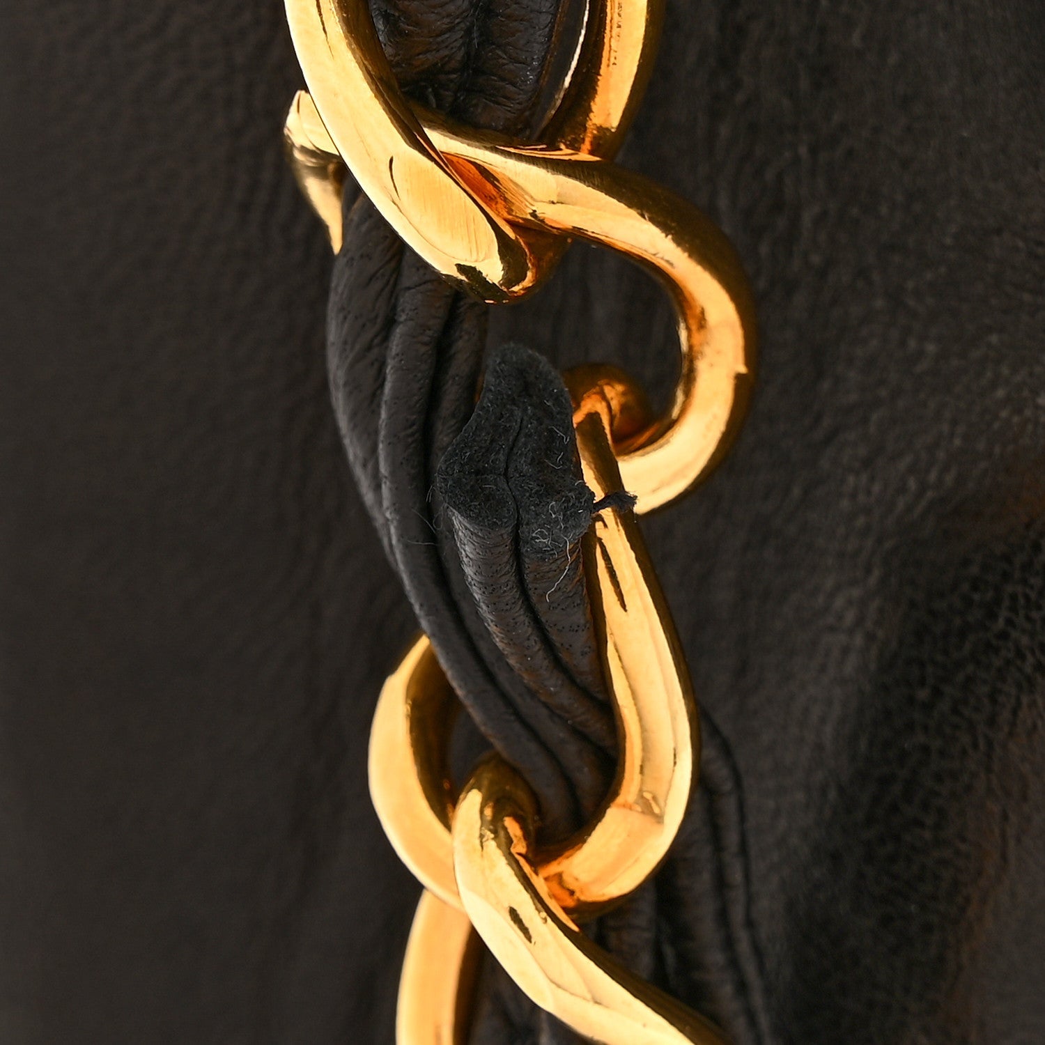 Lambskin Vertical Quilt Jumbo Single Flap Black