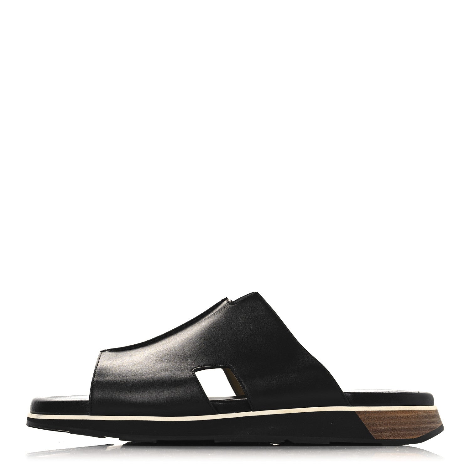 Nappa Mens Pharaon Sandals 43.5 Black