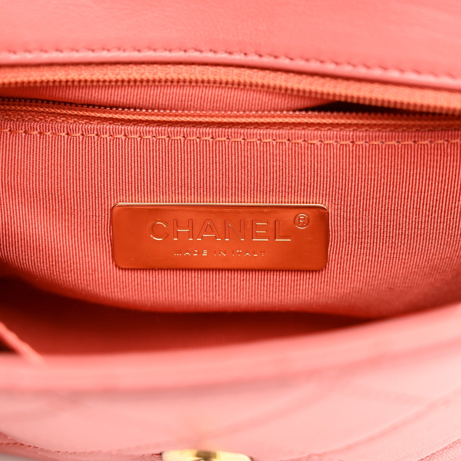 Lambskin Quilted Chain Infinity Waist Belt Bag Pink
