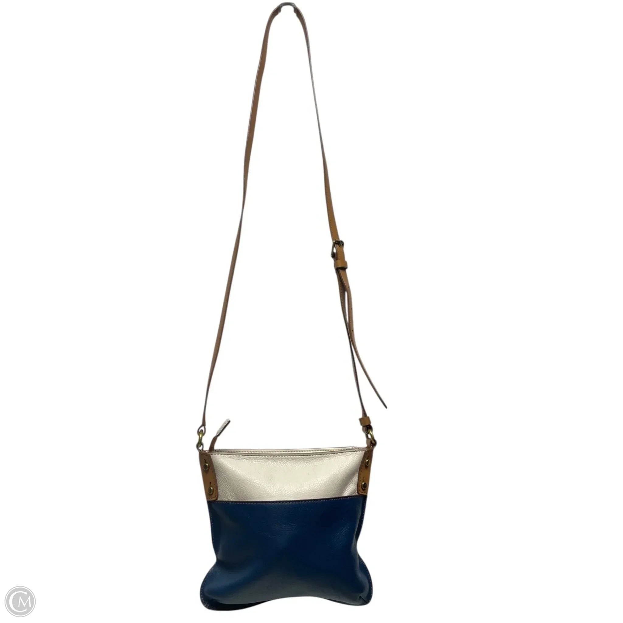 Crossbody Leather By Fossil, Size: Small