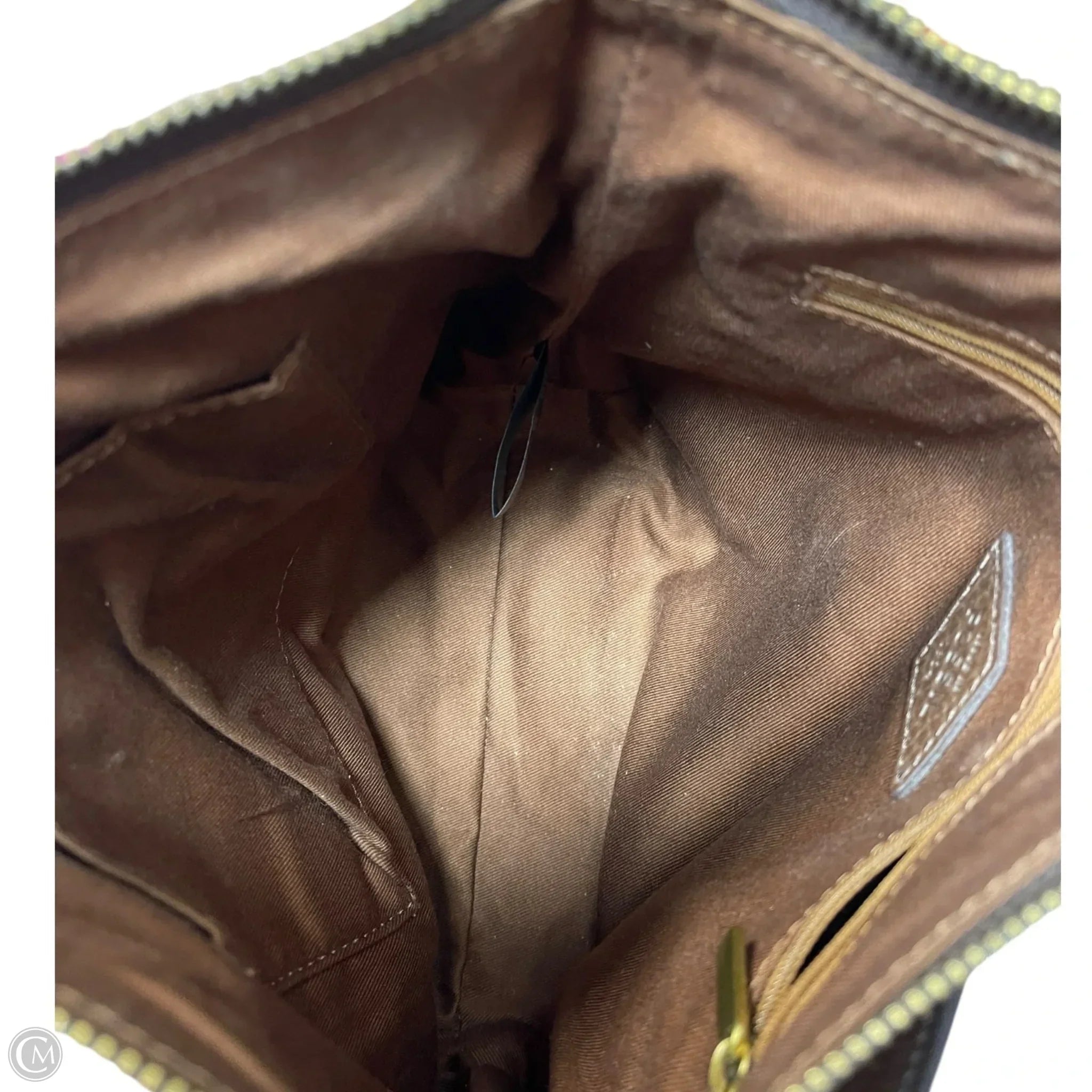 Crossbody Leather By Fossil, Size: Medium