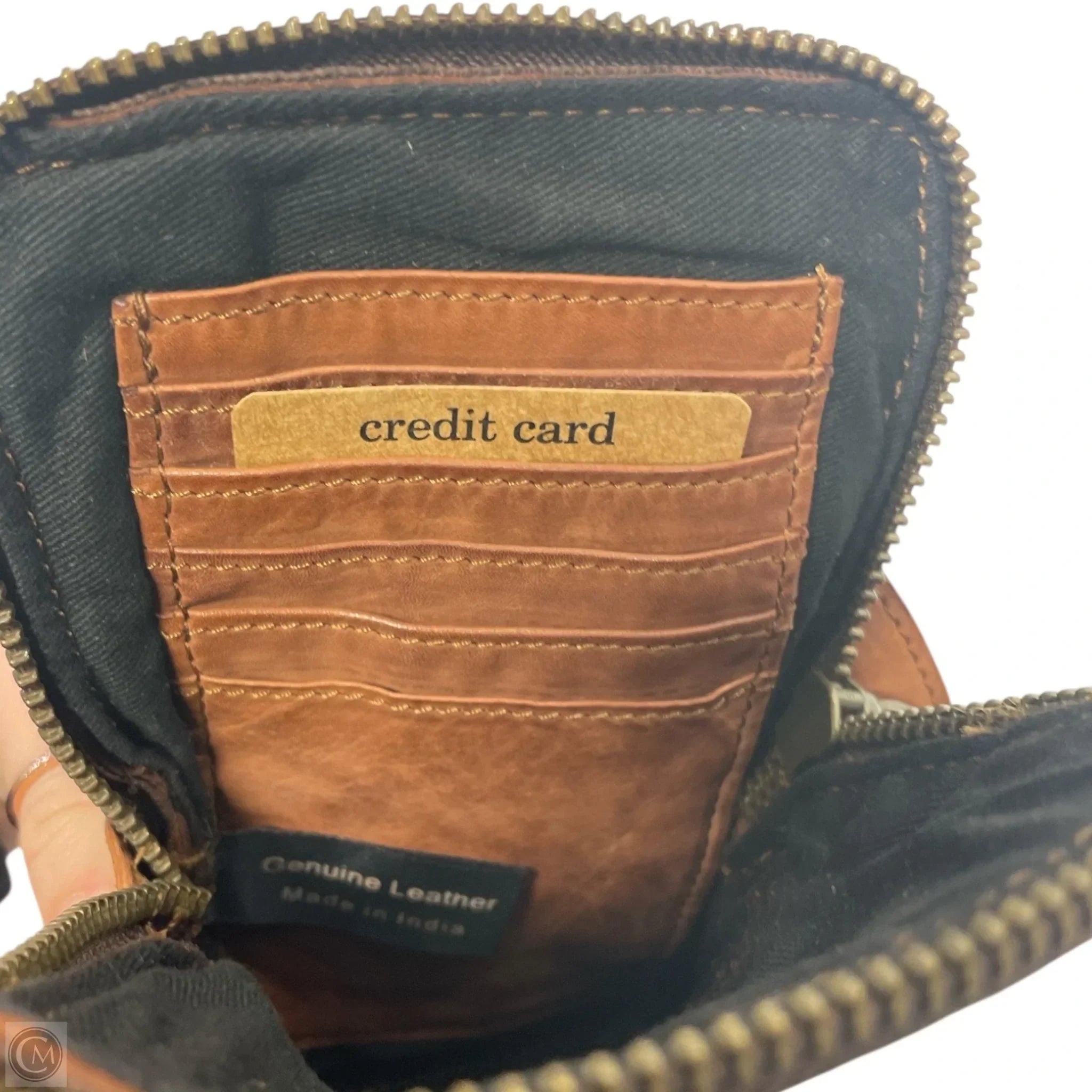 Crossbody Leather By Clothes Mentor, Size: Small