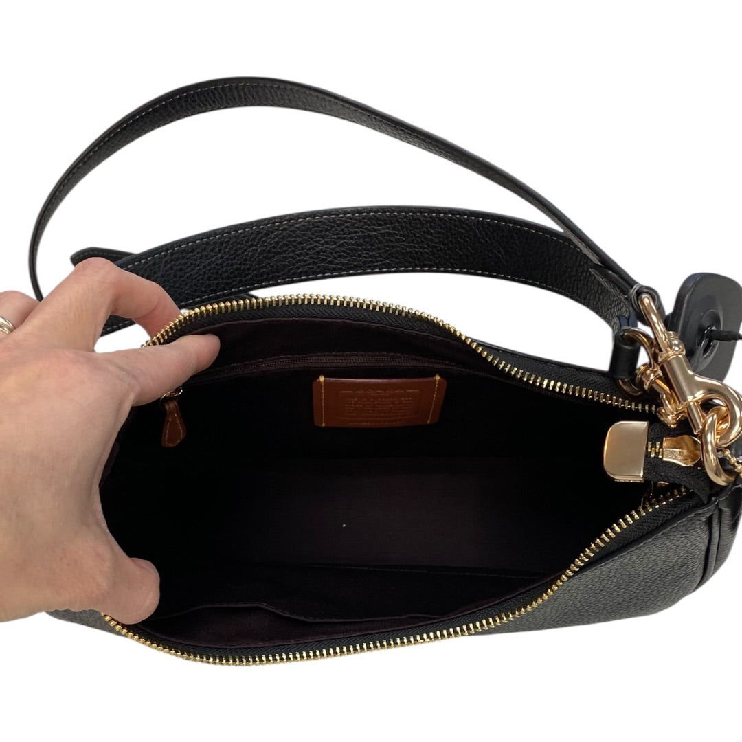 Handbag Designer By Coach In Black, Size:Medium