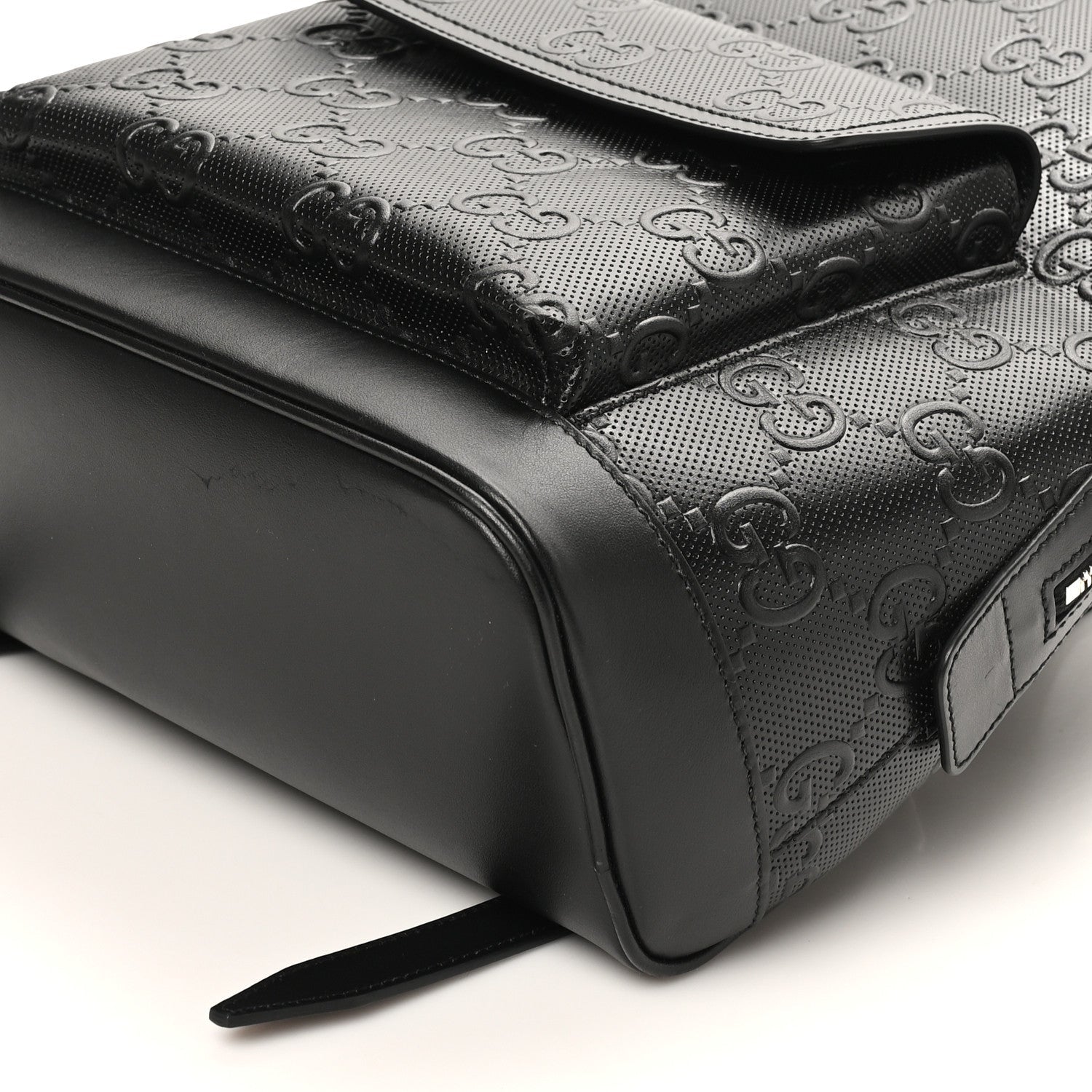 Calfskin GG Tennis Embossed Backpack Black