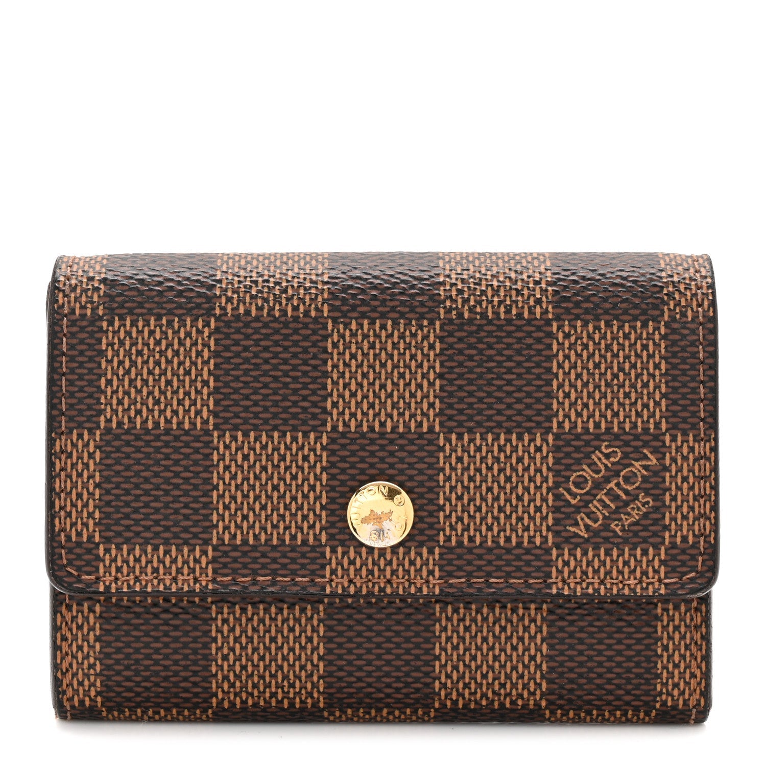 Damier Ebene Porte-Monnaie Plat Coin Purse