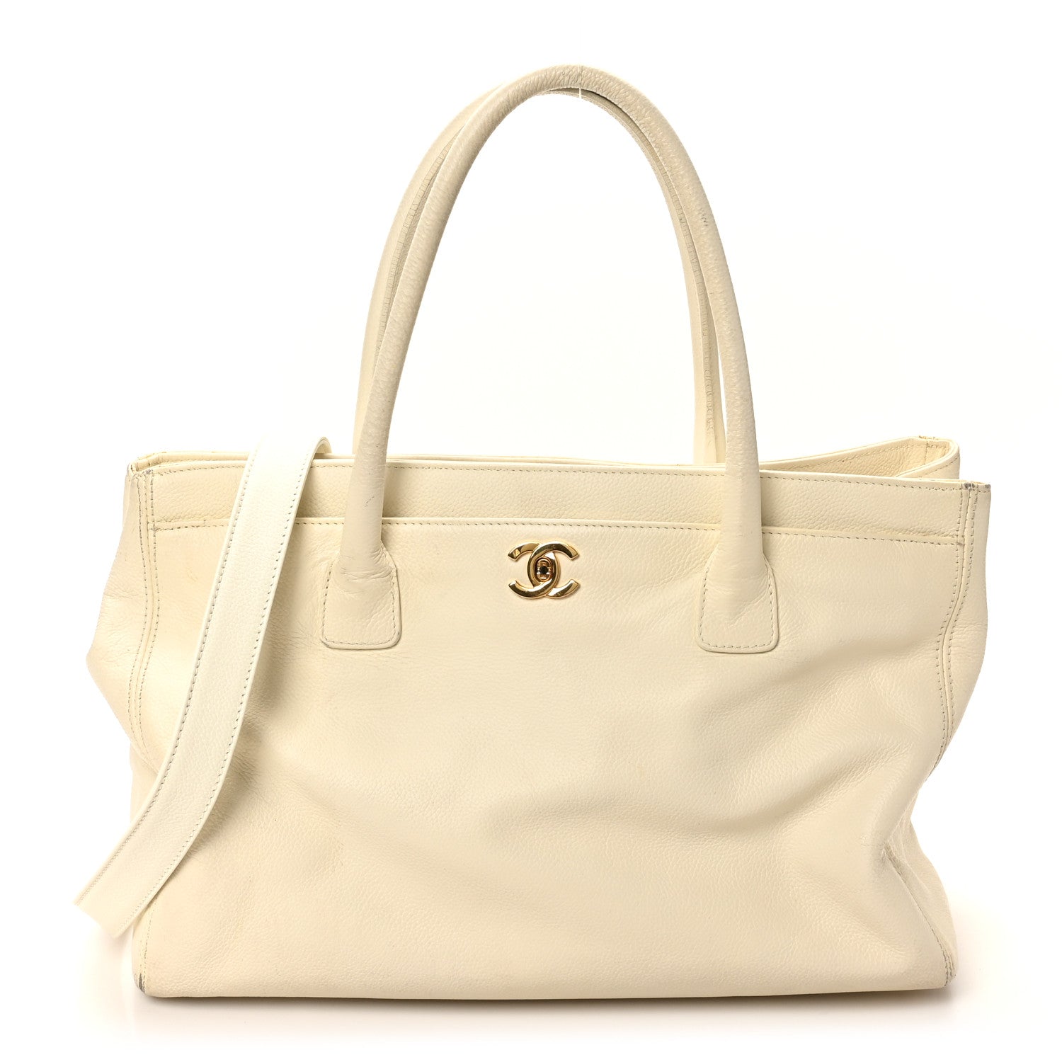 Caviar Cerf Executive Shopper Tote White