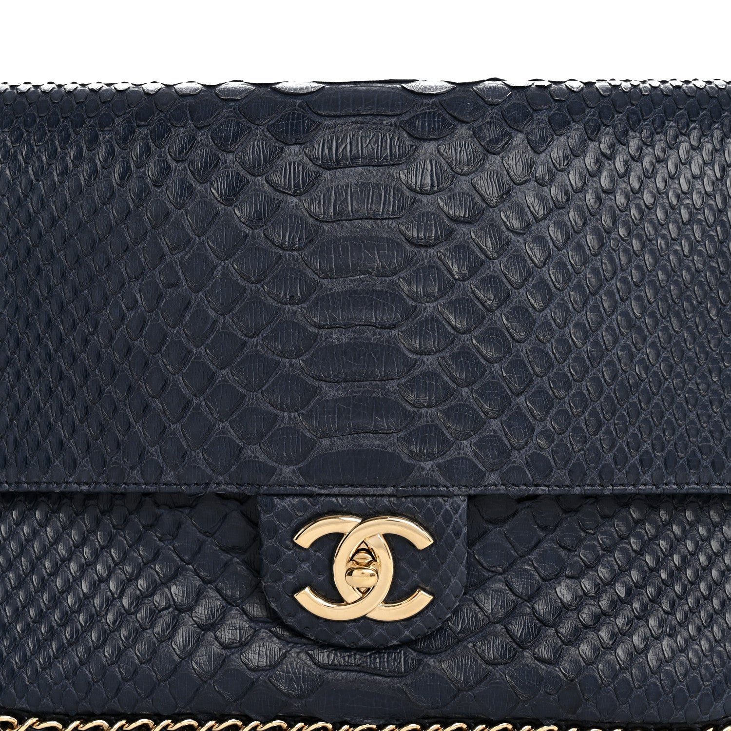 Snakeskin CC Unchained Clutch Navy