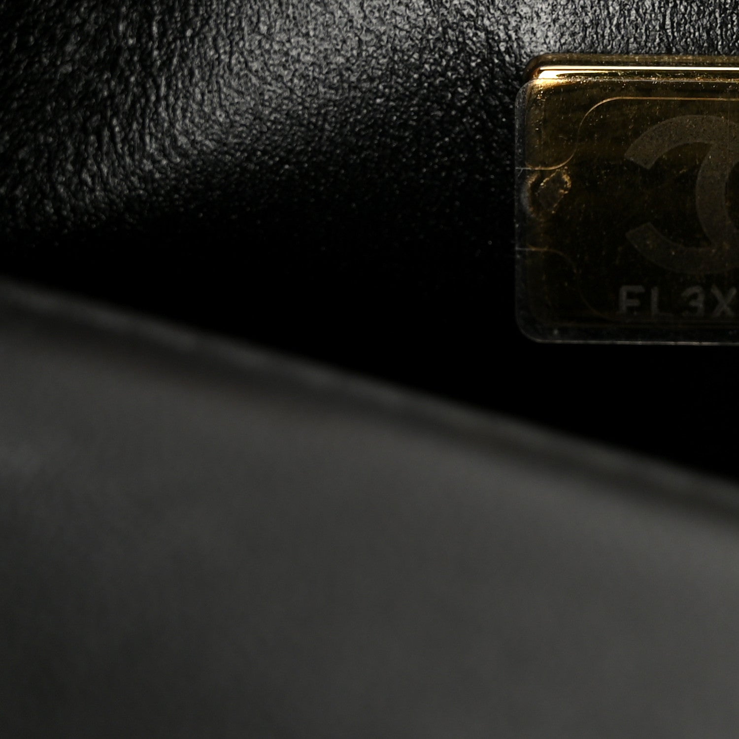 Lambskin Quilted Mini Rectangular Flap Black