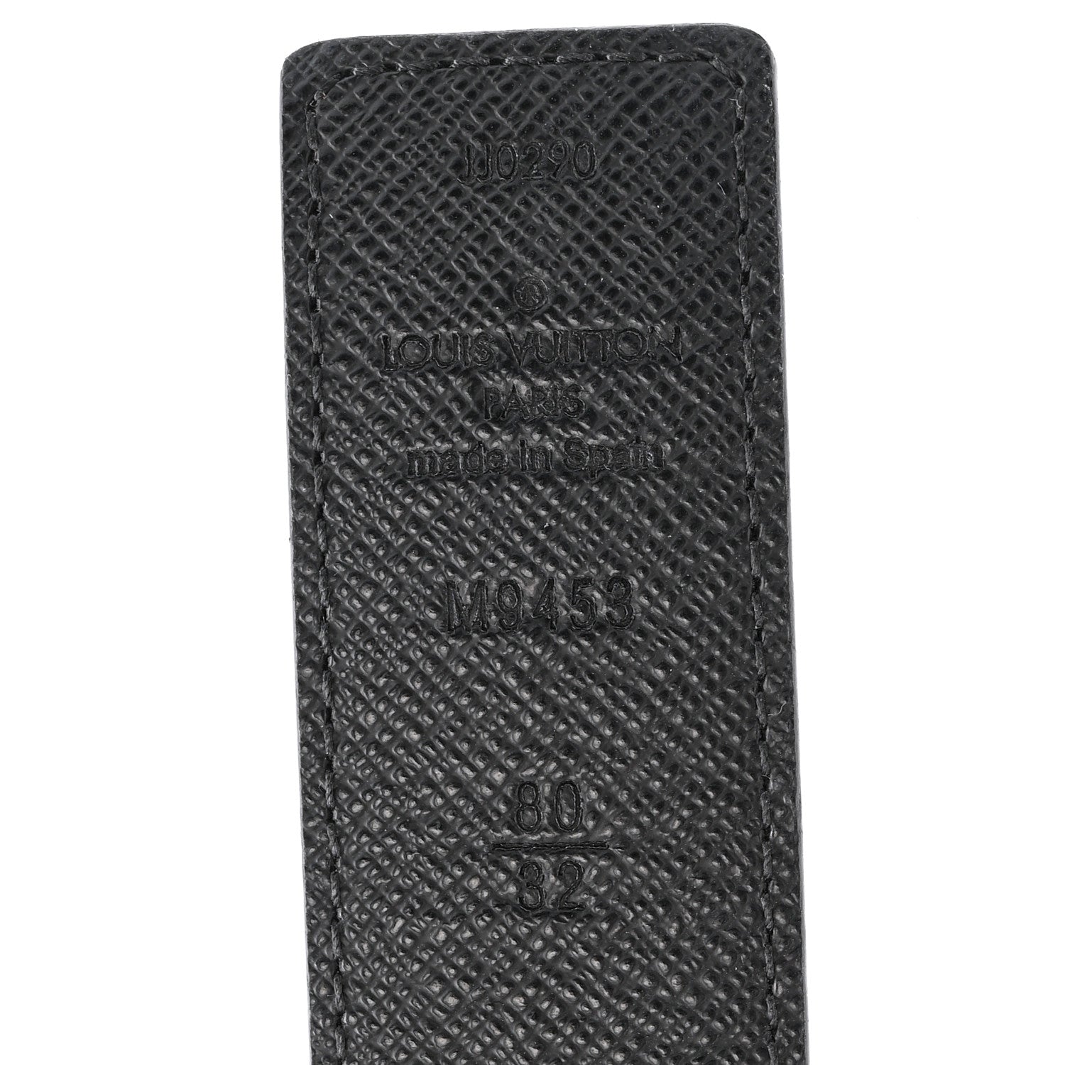 Calfskin Monogram 30mm LV Initiales Reversible Belt 80 32 Black