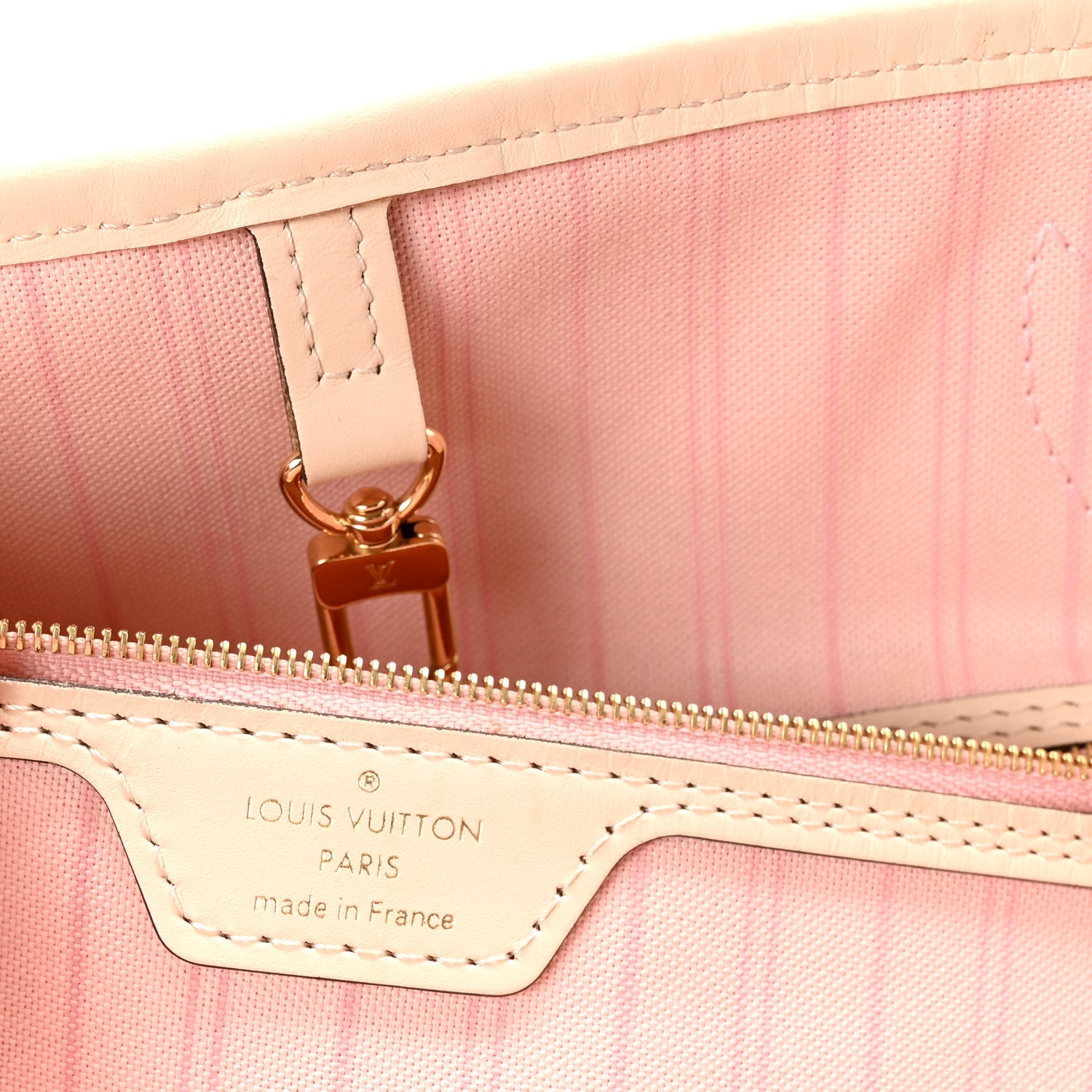 Damier Azur Braided Neverfull MM Pink