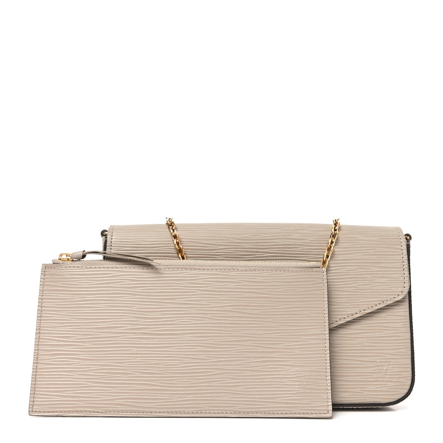 Epi Felicie Pochette Chain Wallet Galet