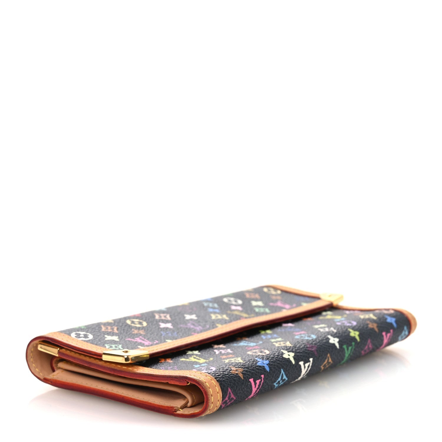 Monogram Multicolor Porte Tresor International Wallet Black