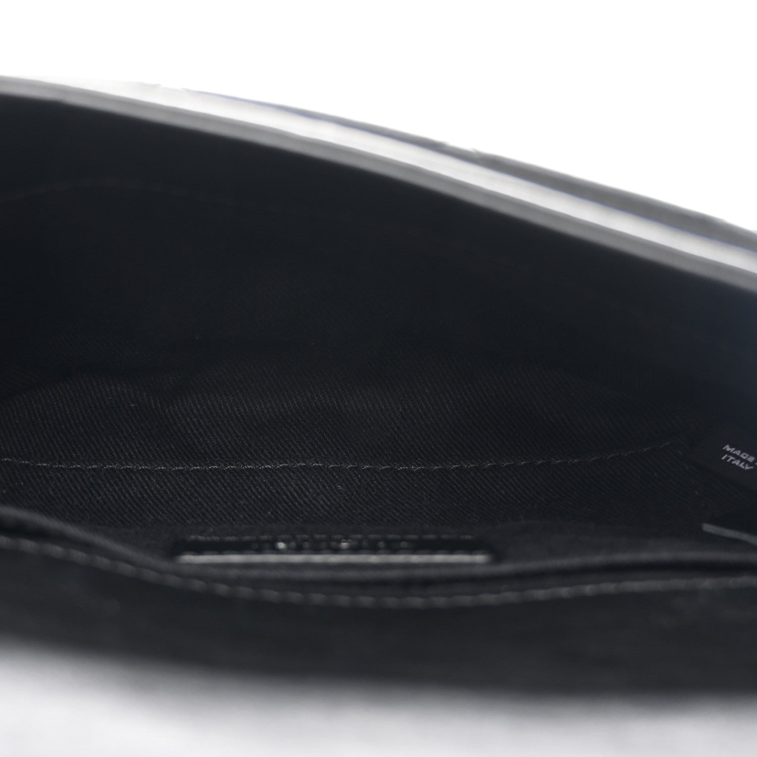 Calfskin Quilted CC Uniform Flap Belt Bag Black