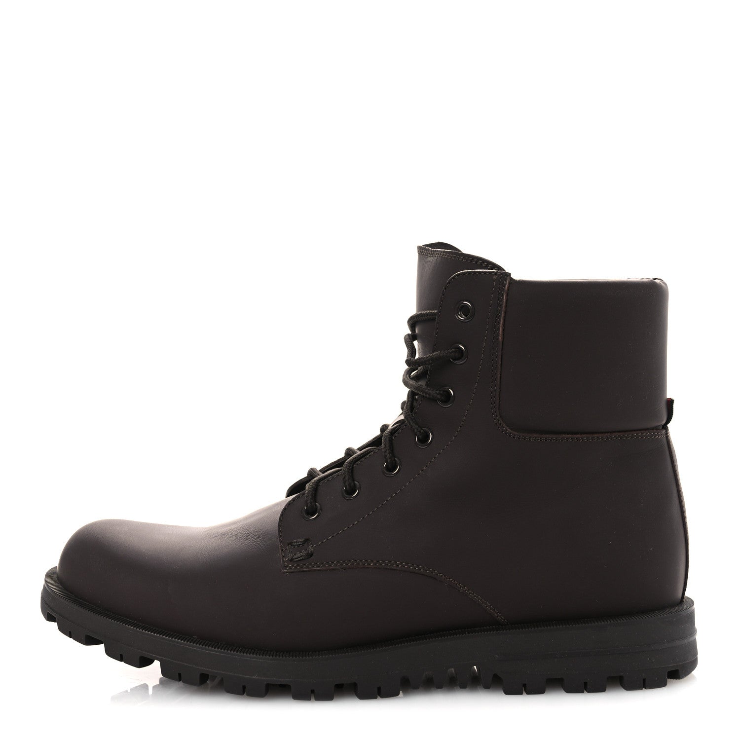 Rubberized Mens Lace Up Ankle Boots 9.5 Brown