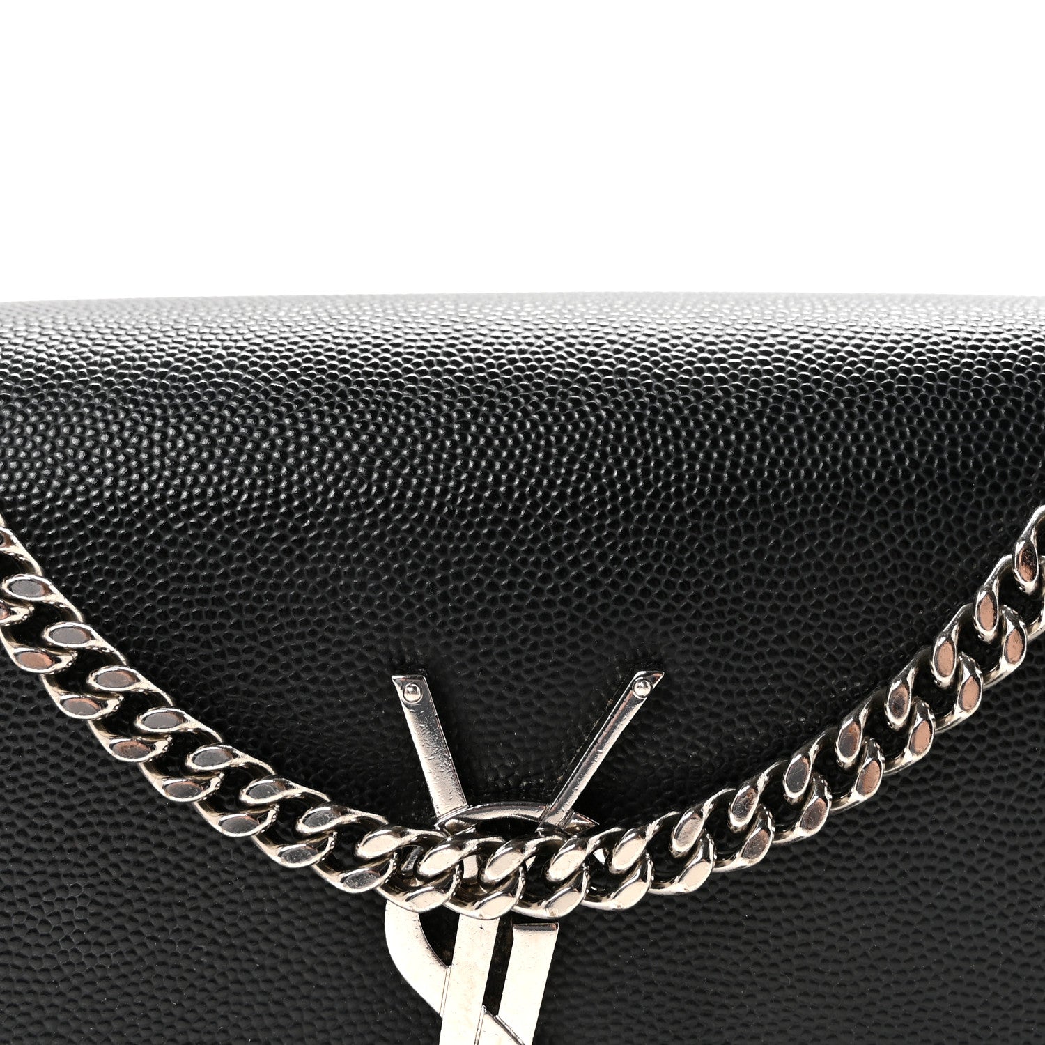 Grain De Poudre Small Classic Monogram Kate Tassel Satchel Black