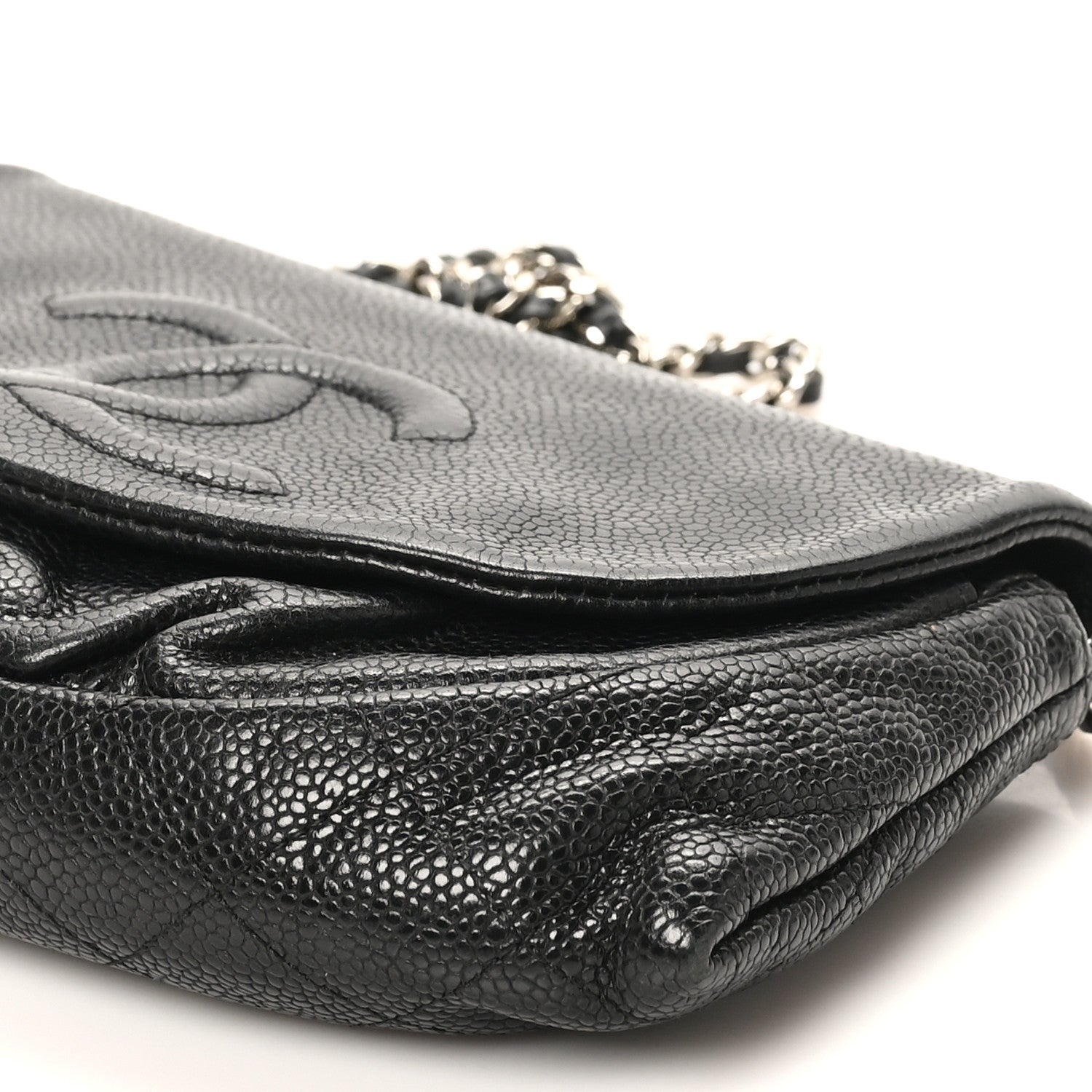 Caviar Half Moon Wallet On Chain WOC Black