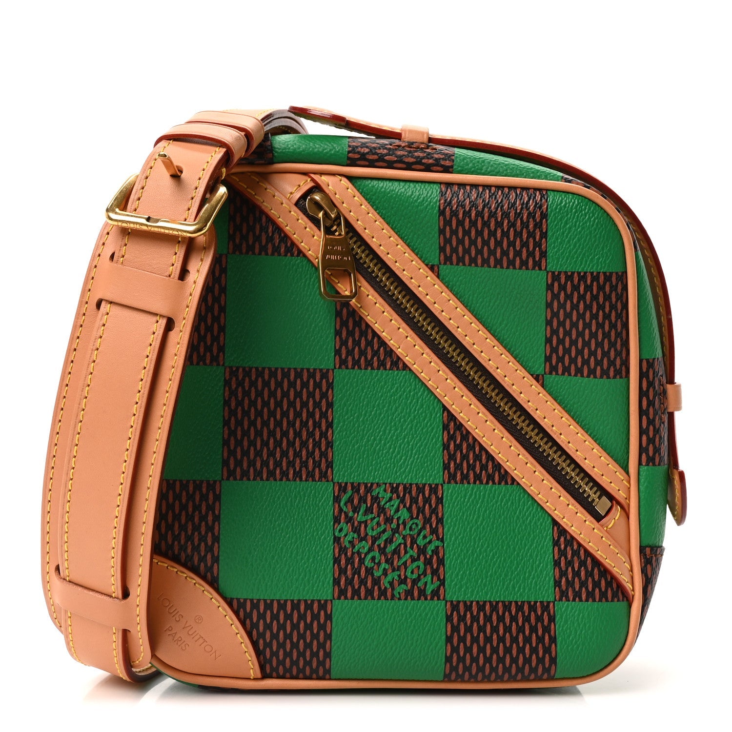 Damier Pop Chess Messenger Green