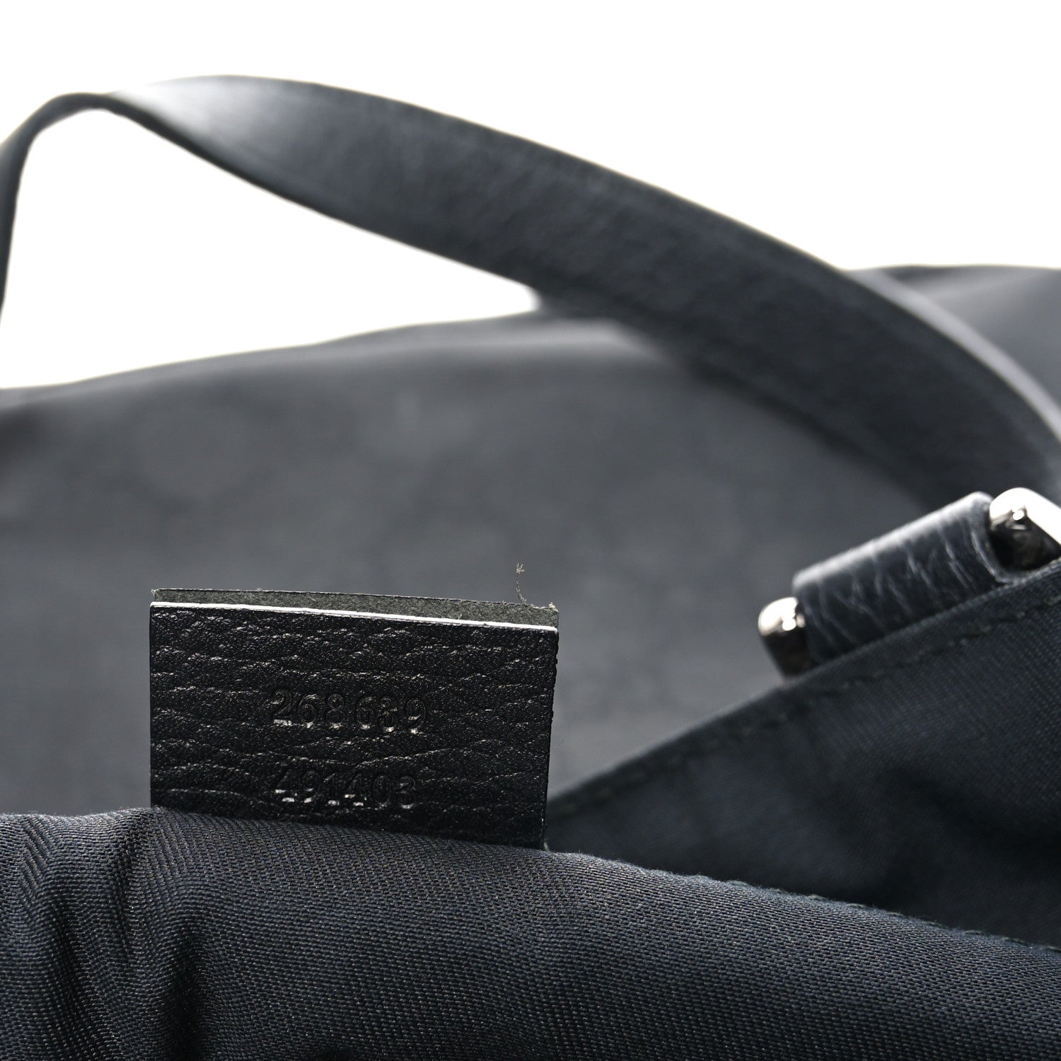 Nylon Monogram Abbey D Ring Tote Black